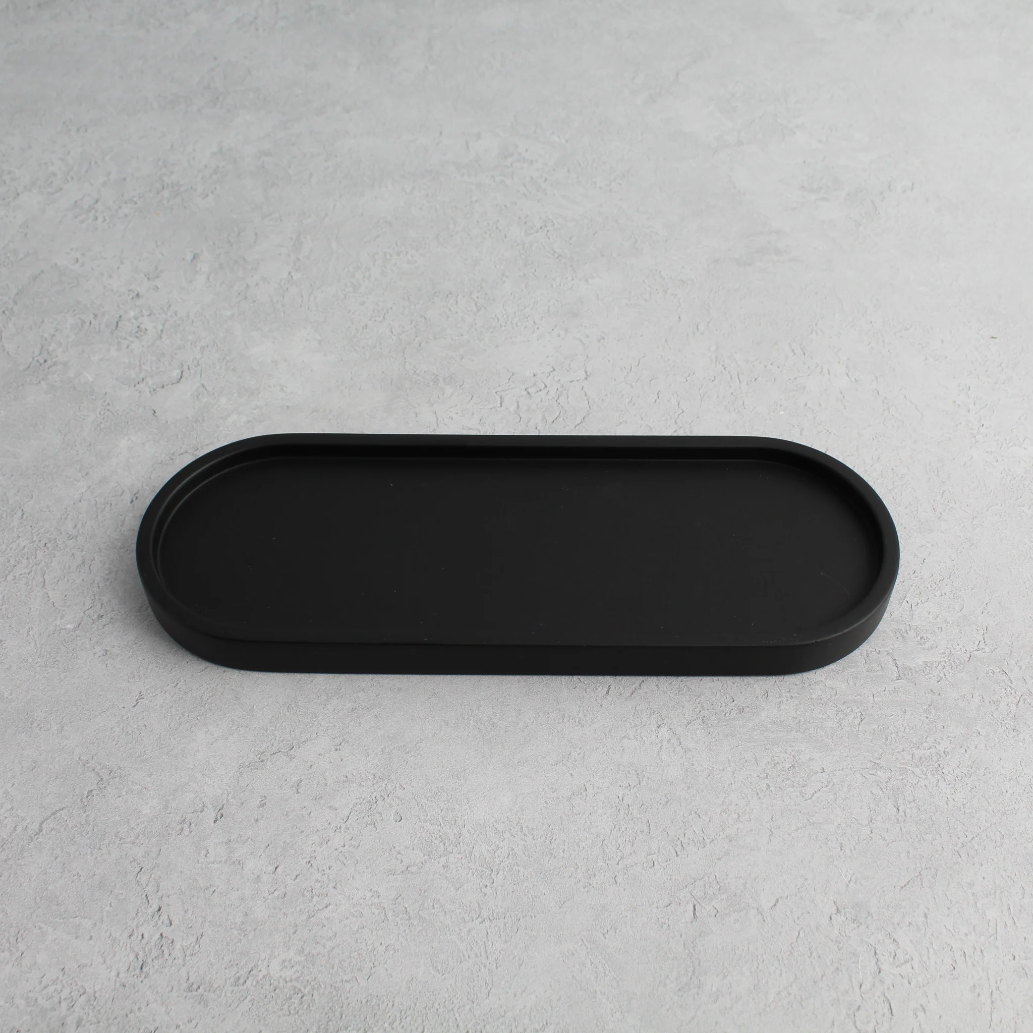 Black Tray & Amber Glass Dispenser Triple Set - Image 10