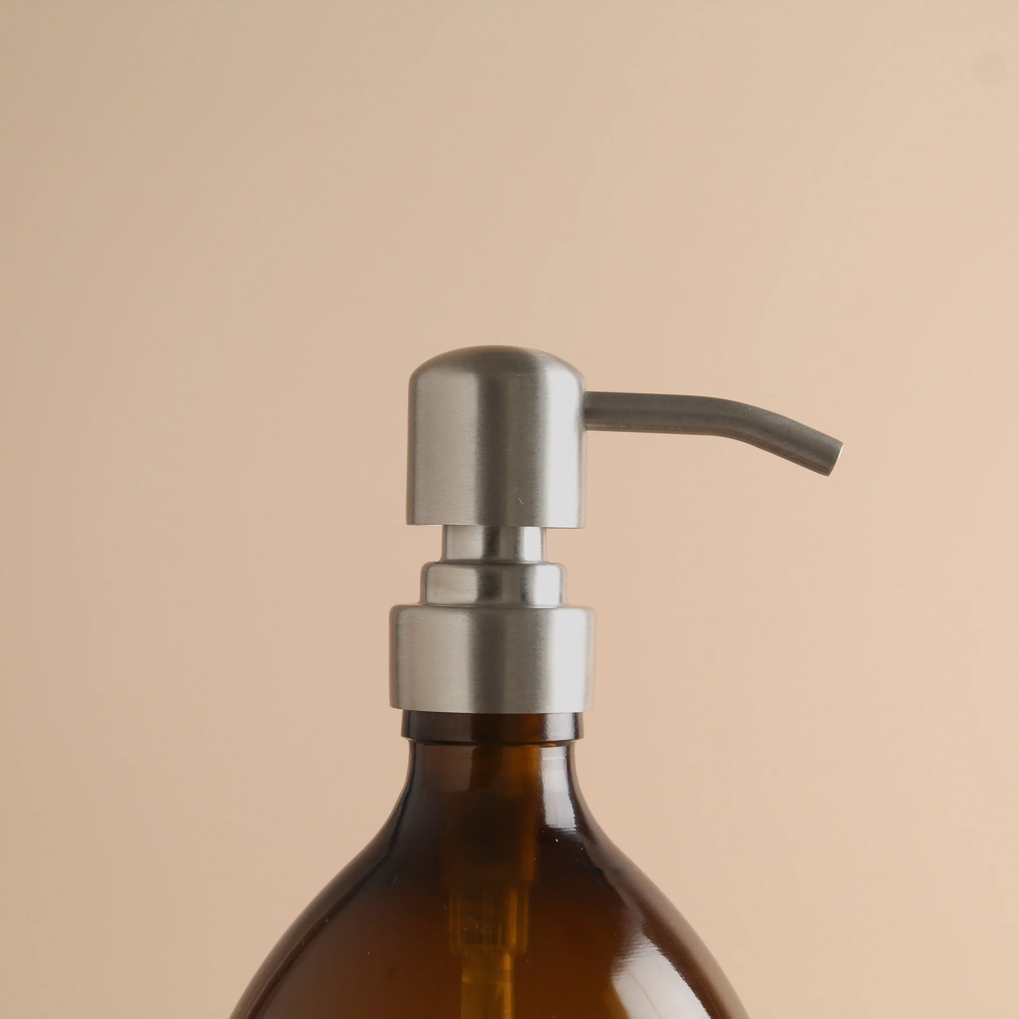 White Tray & Amber Glass Dispenser Double Set - Image 10