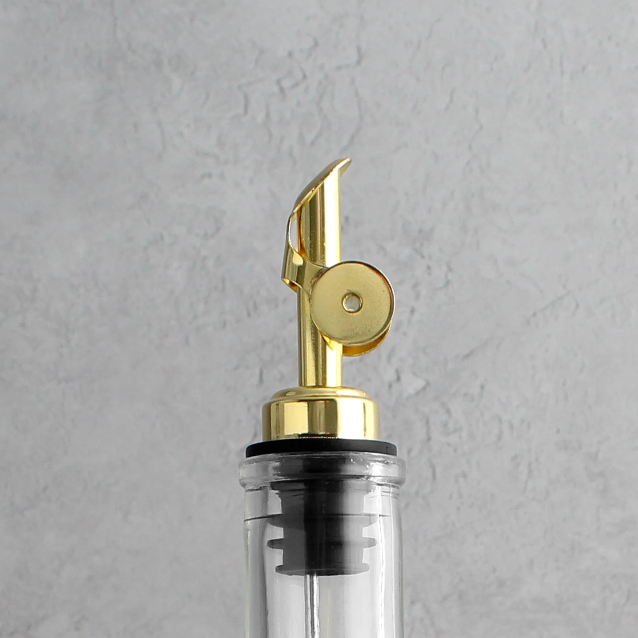 Clear Glass Tall Neck Oil Bottle - Image 4