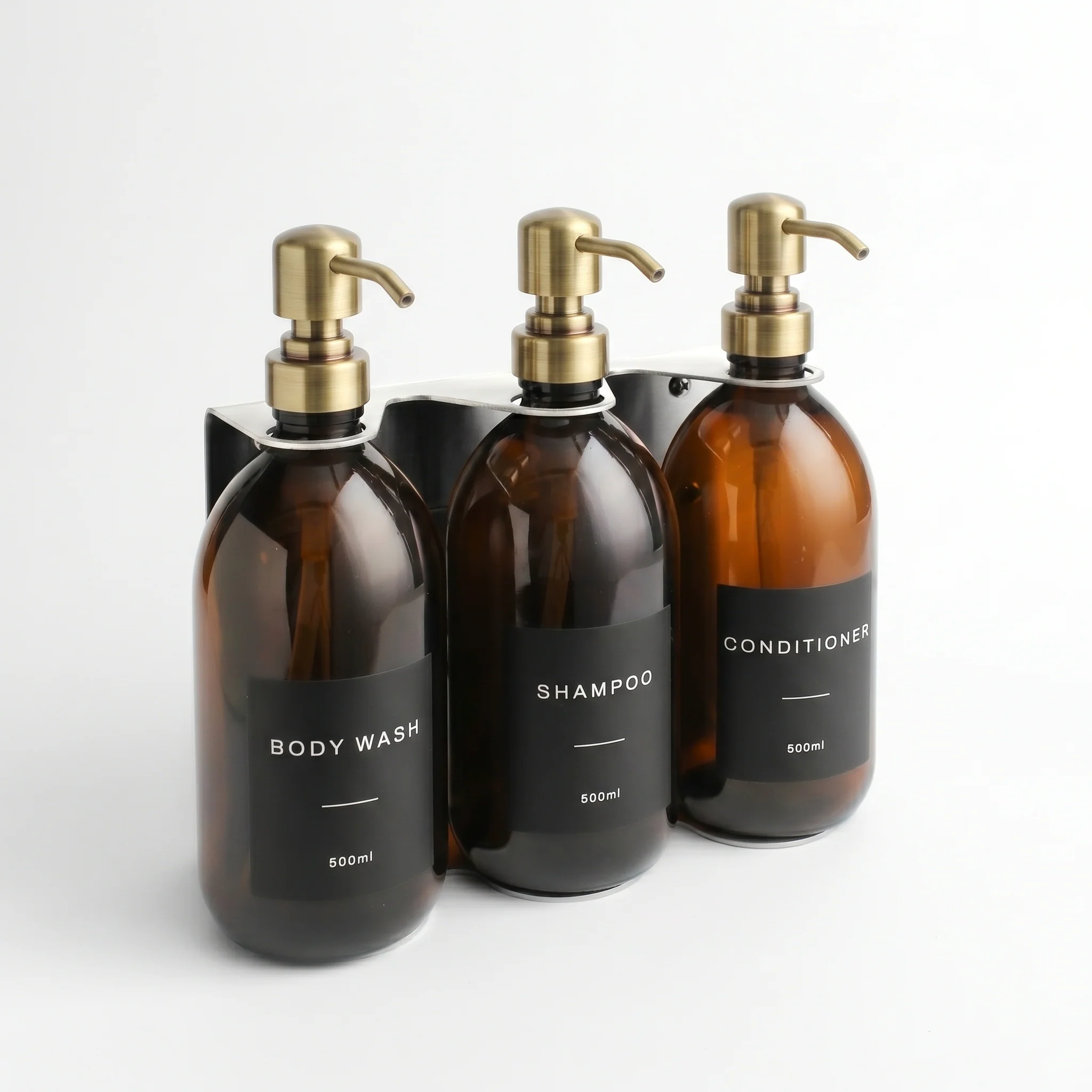 Body Wash, Shampoo & Conditioner Amber Glass Set - Image 10
