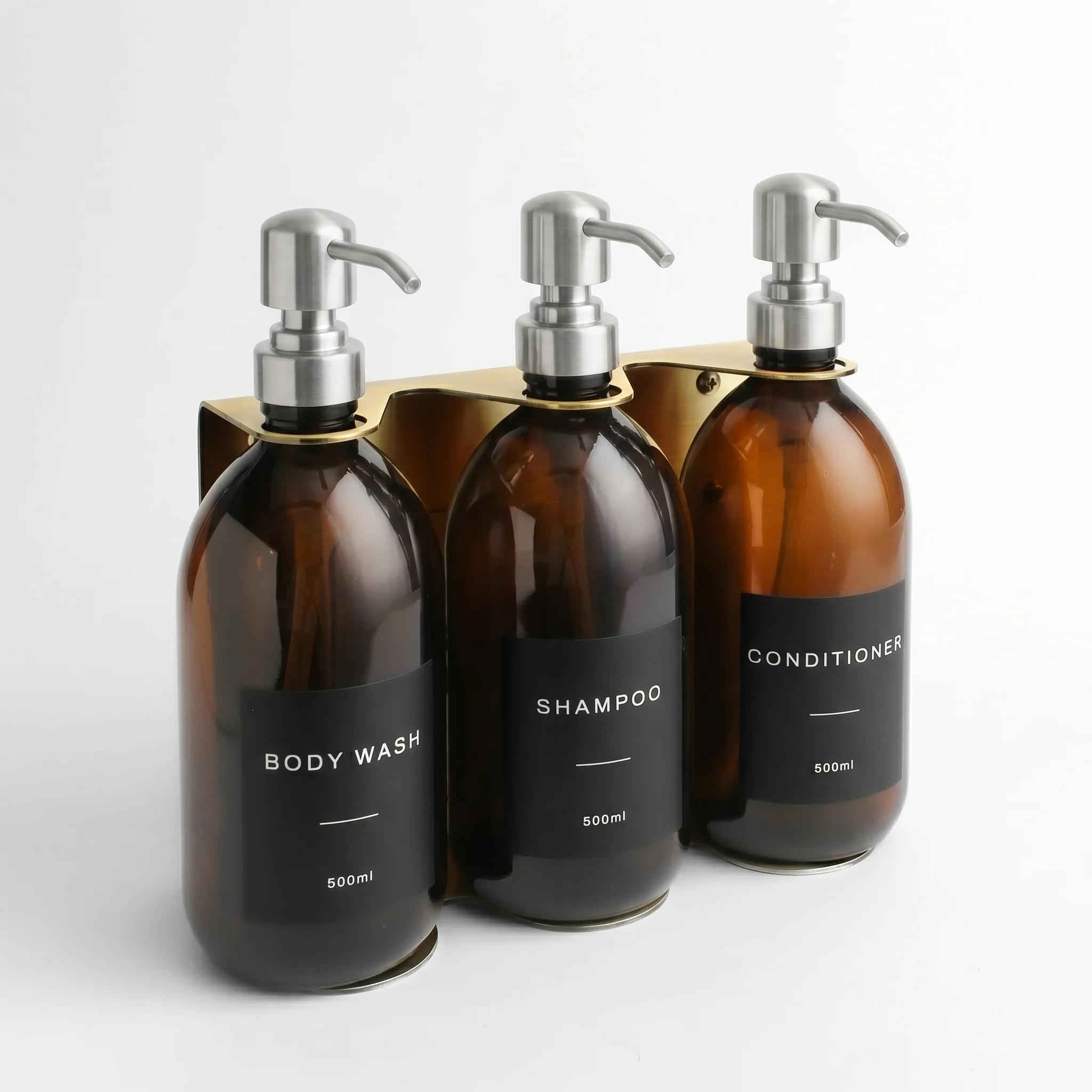 Body Wash, Shampoo & Conditioner Amber Glass Set - Image 12