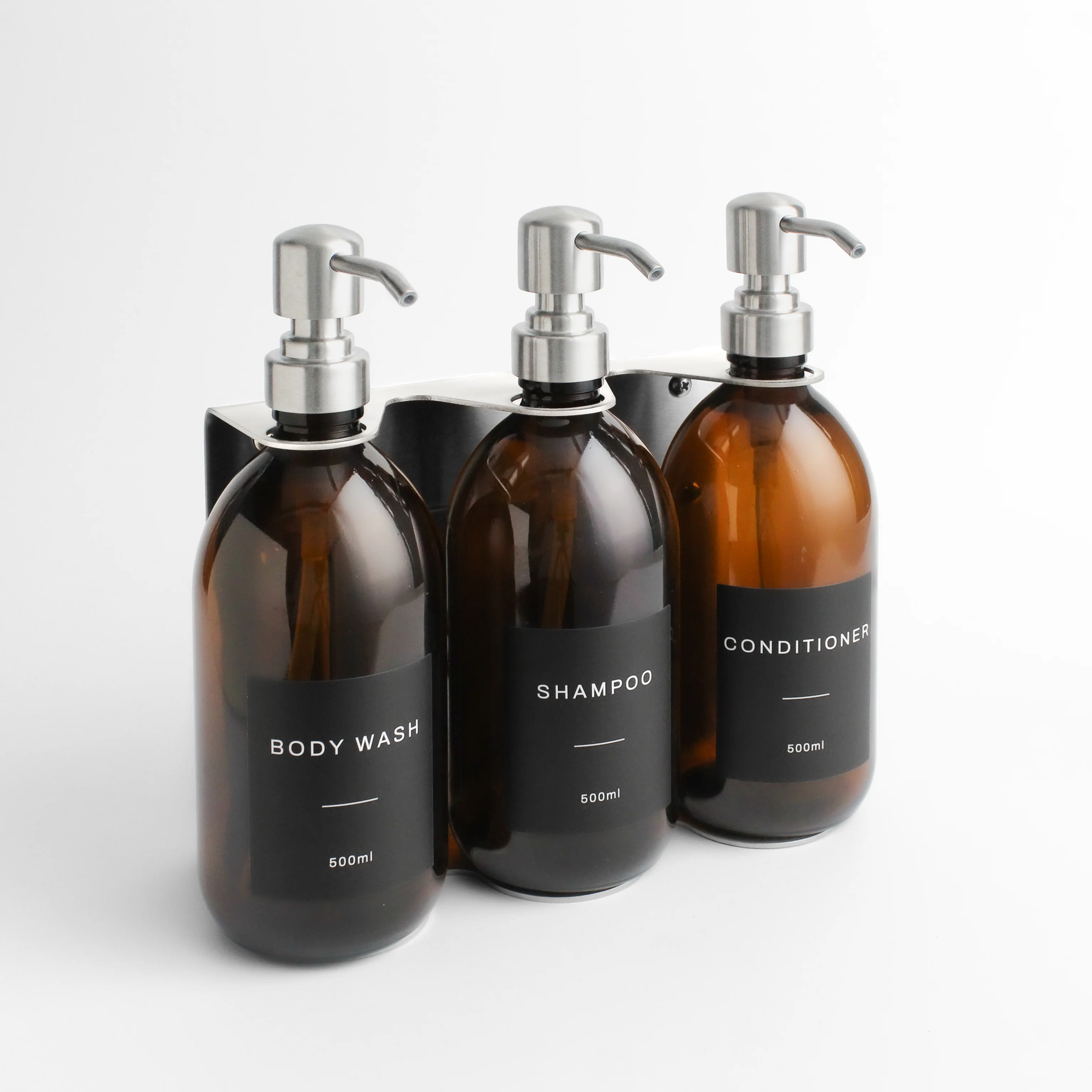 Body Wash, Shampoo & Conditioner Amber Glass Set - Image 13
