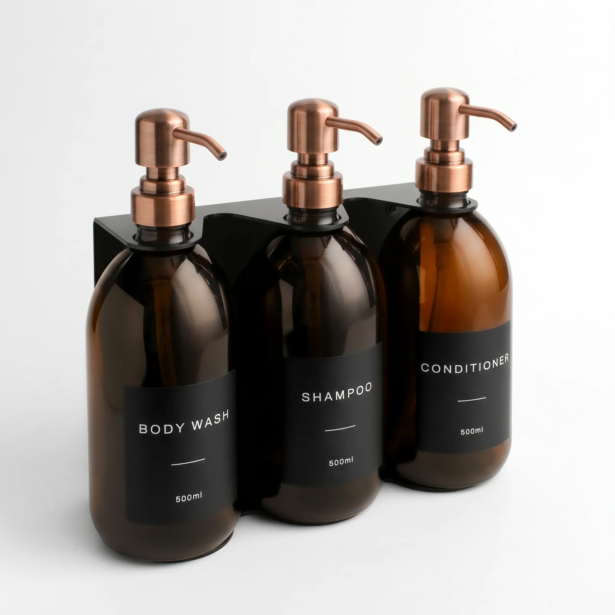 Body Wash, Shampoo & Conditioner Amber Glass Set - Image 15