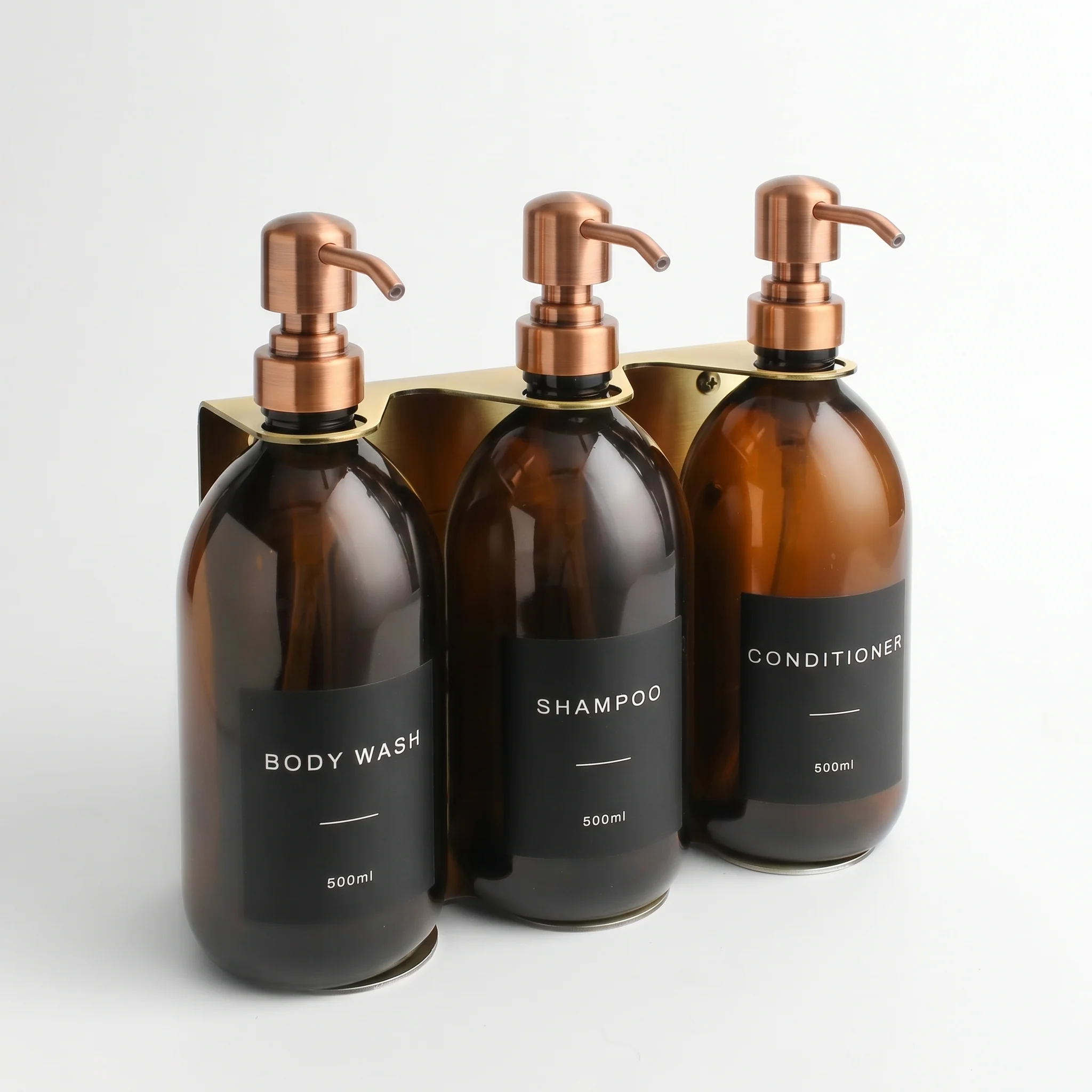 Body Wash, Shampoo & Conditioner Amber Glass Set - Image 16