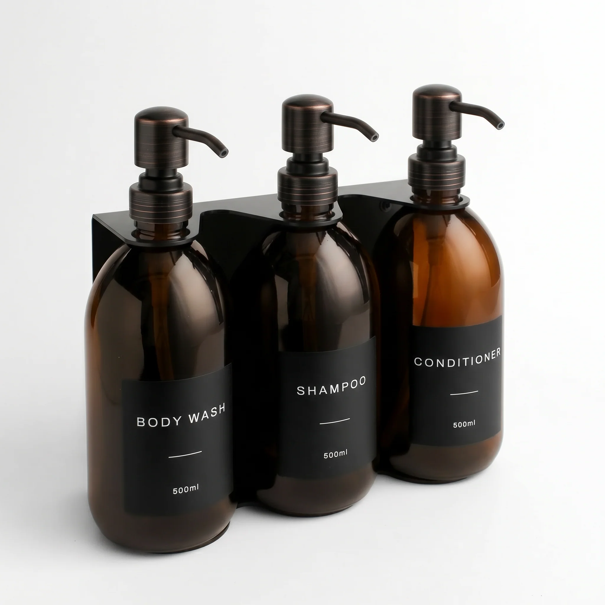 Body Wash, Shampoo & Conditioner Amber Glass Set - Image 19