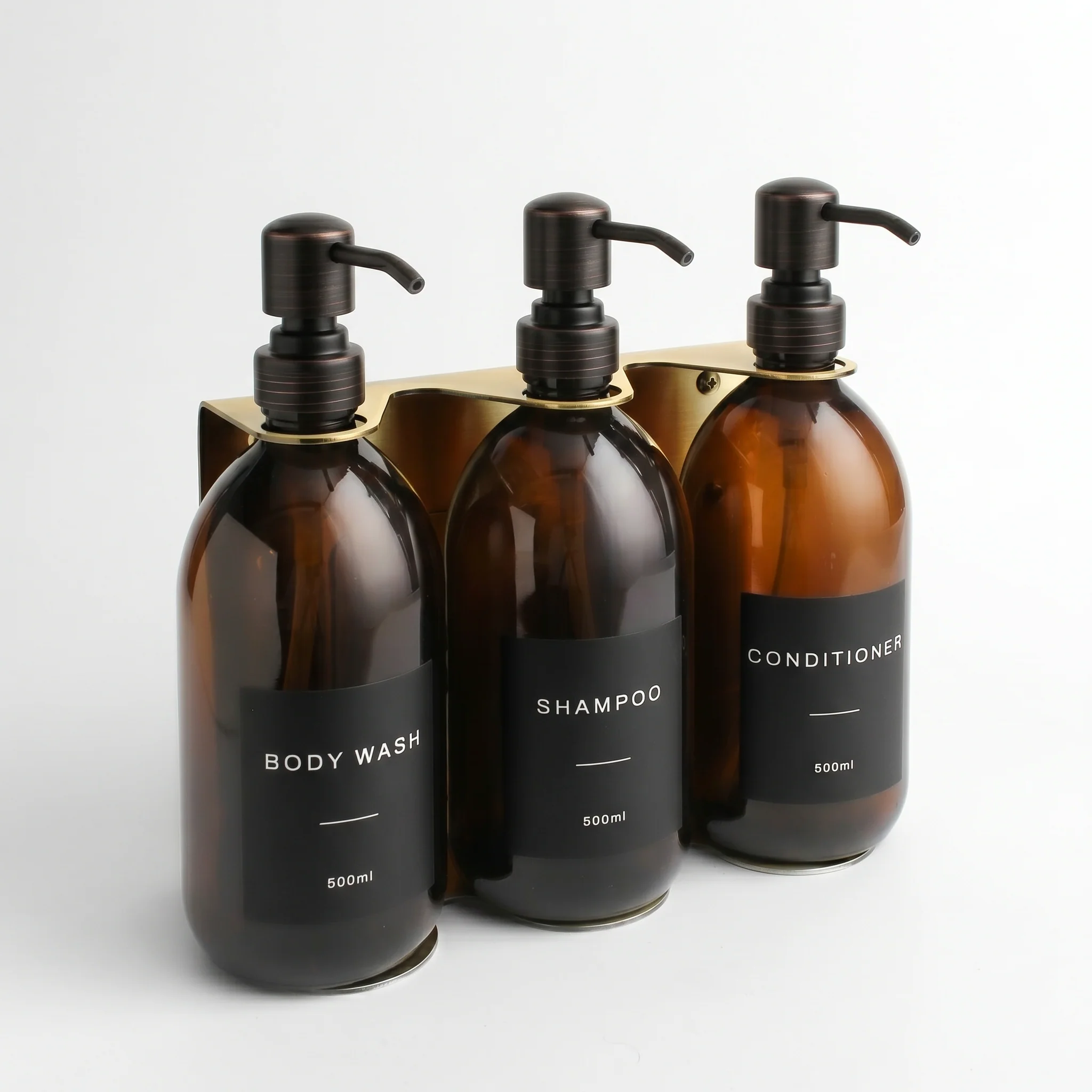 Body Wash, Shampoo & Conditioner Amber Glass Set - Image 20