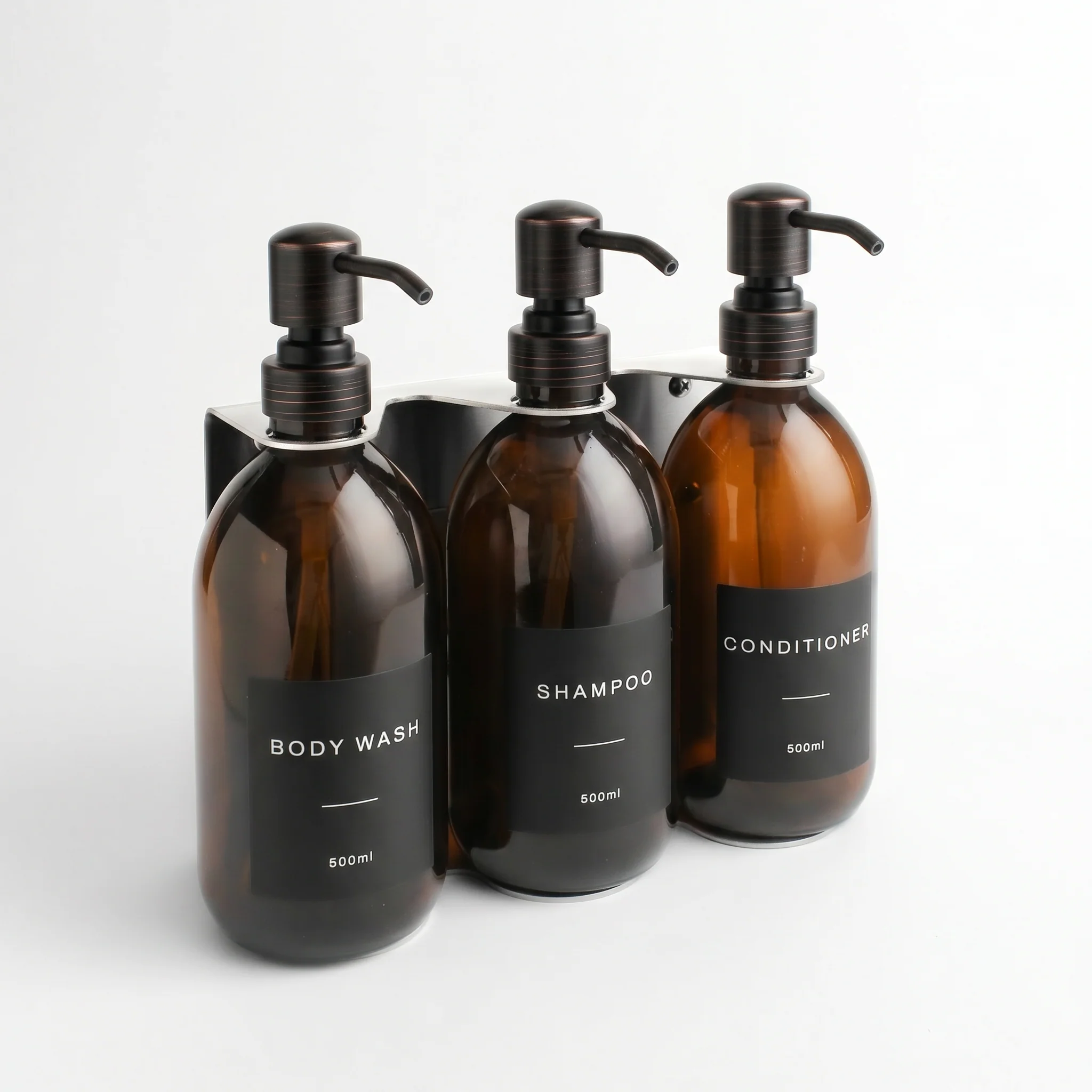 Body Wash, Shampoo & Conditioner Amber Glass Set - Image 21