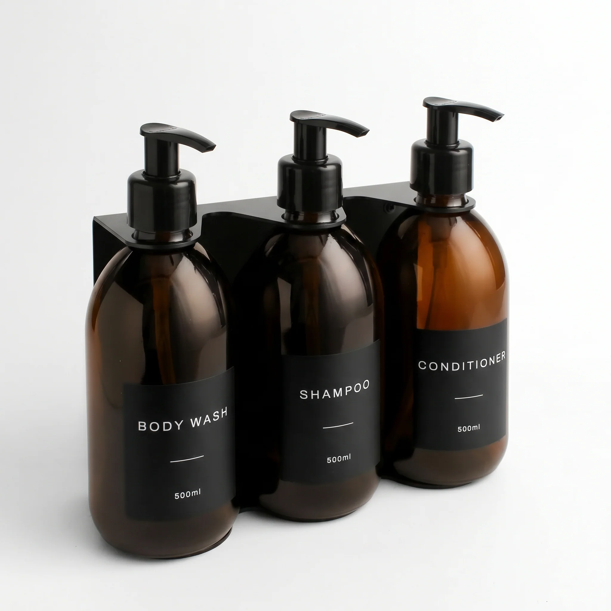Body Wash, Shampoo & Conditioner Amber Glass Set - Image 23