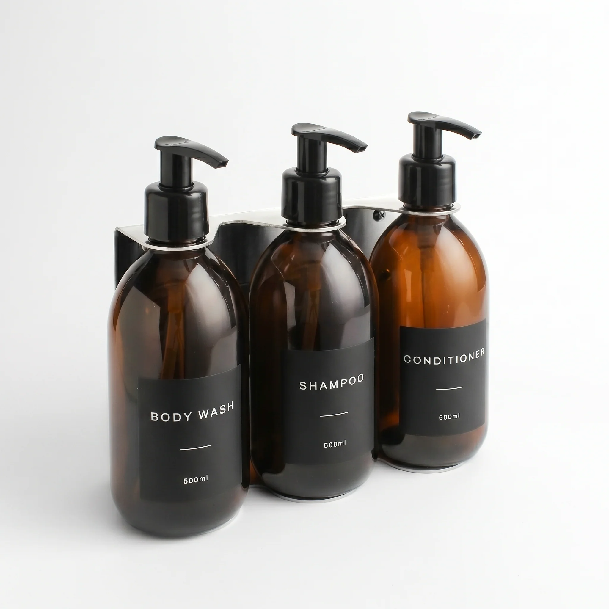 Body Wash, Shampoo & Conditioner Amber Glass Set - Image 25
