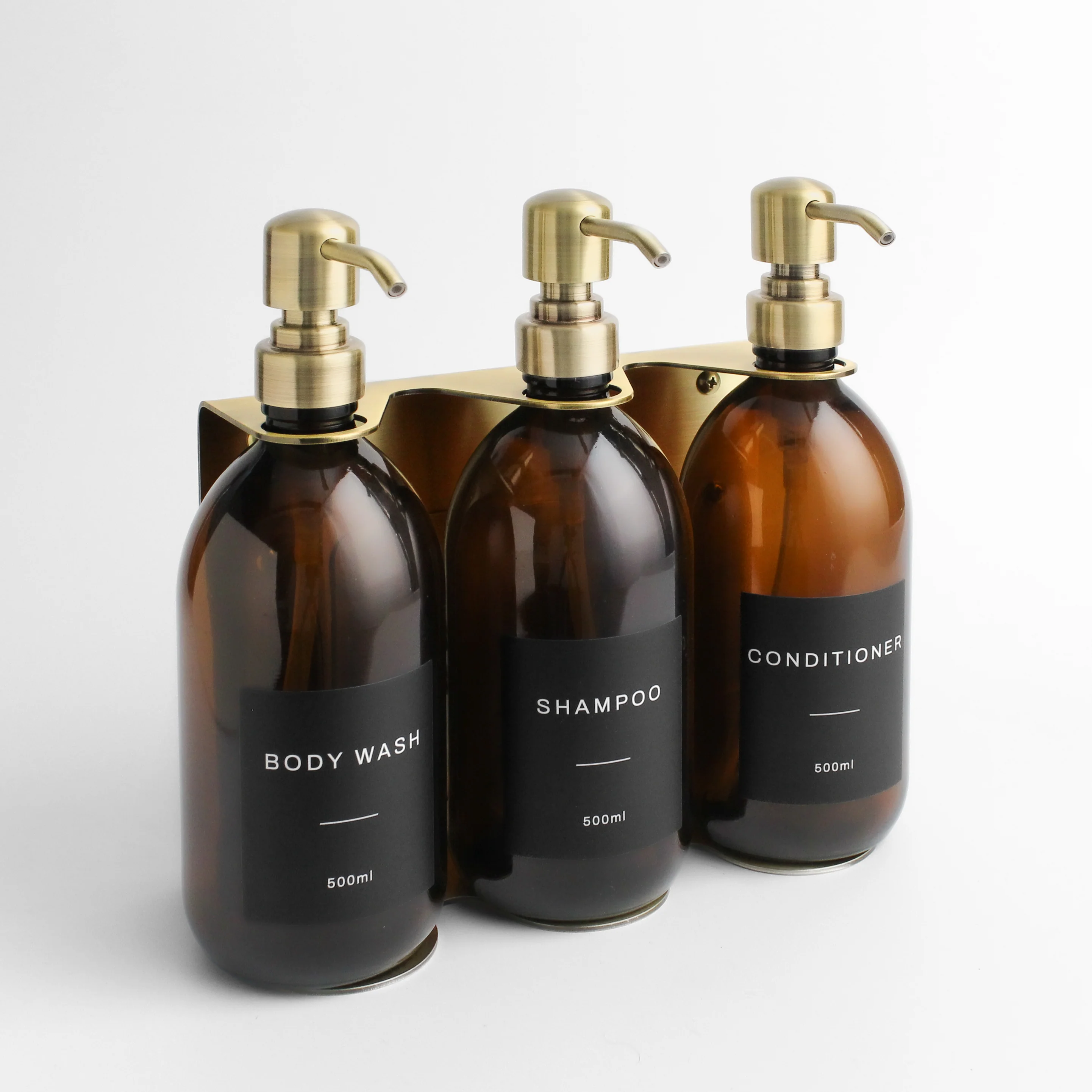Body Wash, Shampoo & Conditioner Amber Glass Set - Image 9