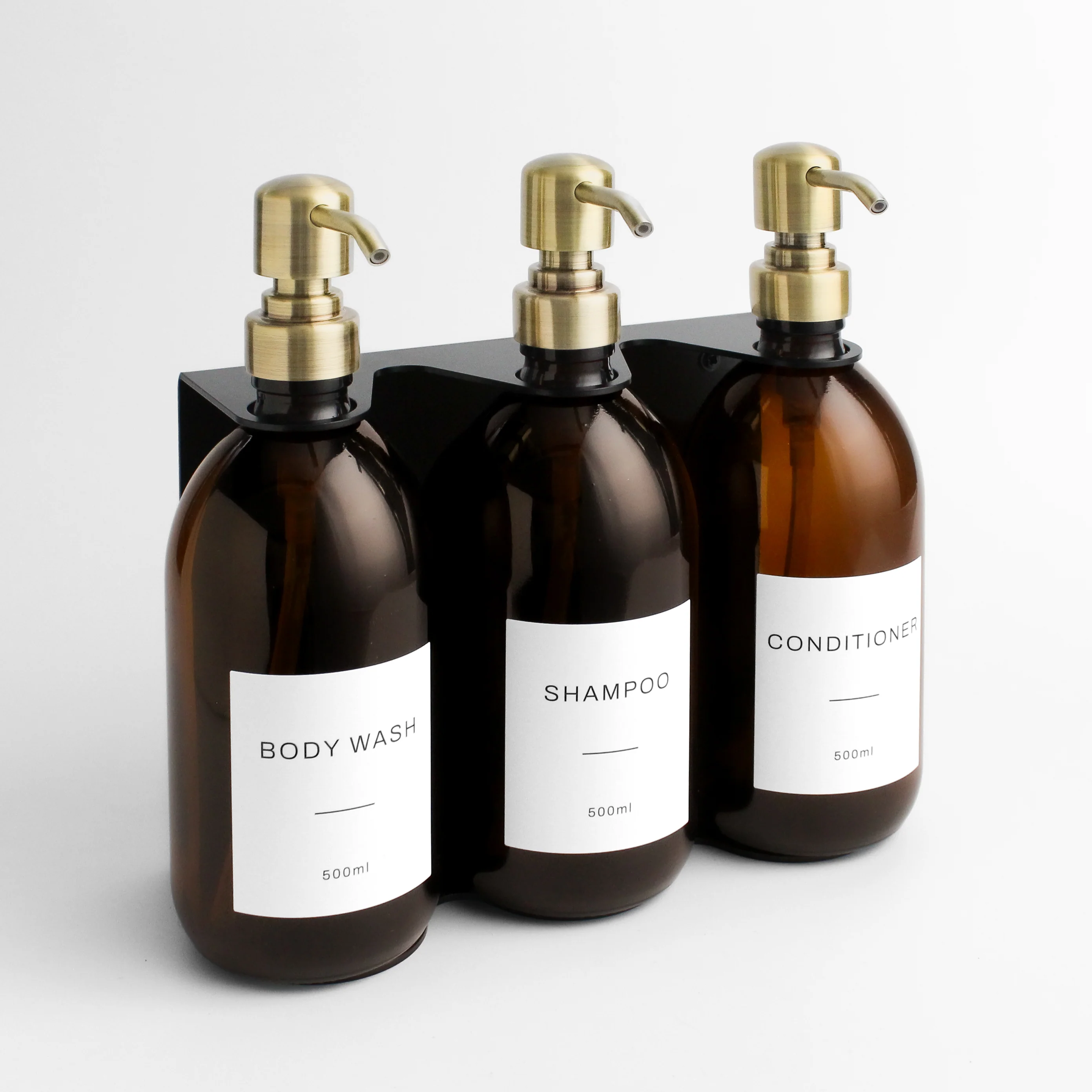 Body Wash, Shampoo & Conditioner Amber Glass Set - Image 10
