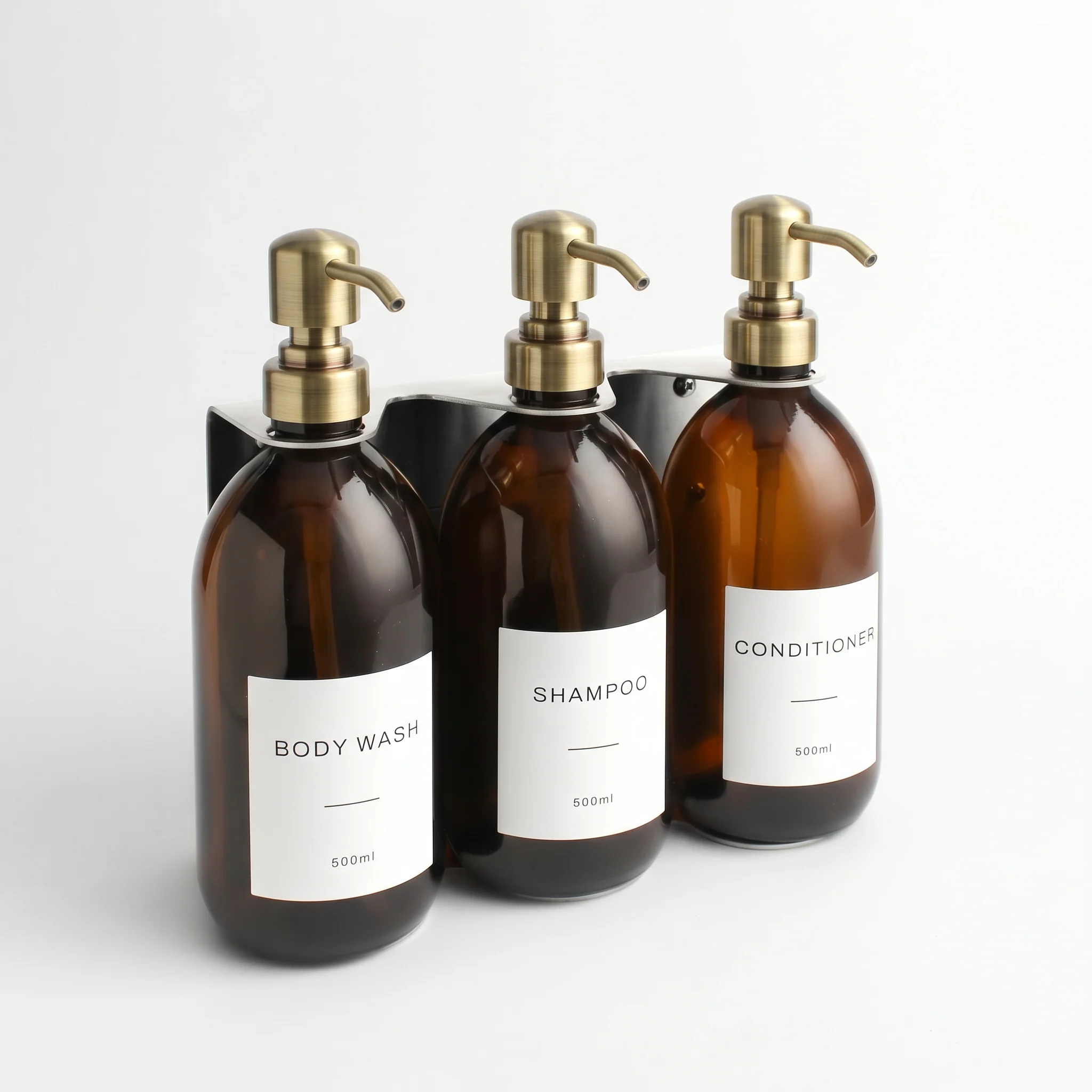 Body Wash, Shampoo & Conditioner Amber Glass Set - Image 12