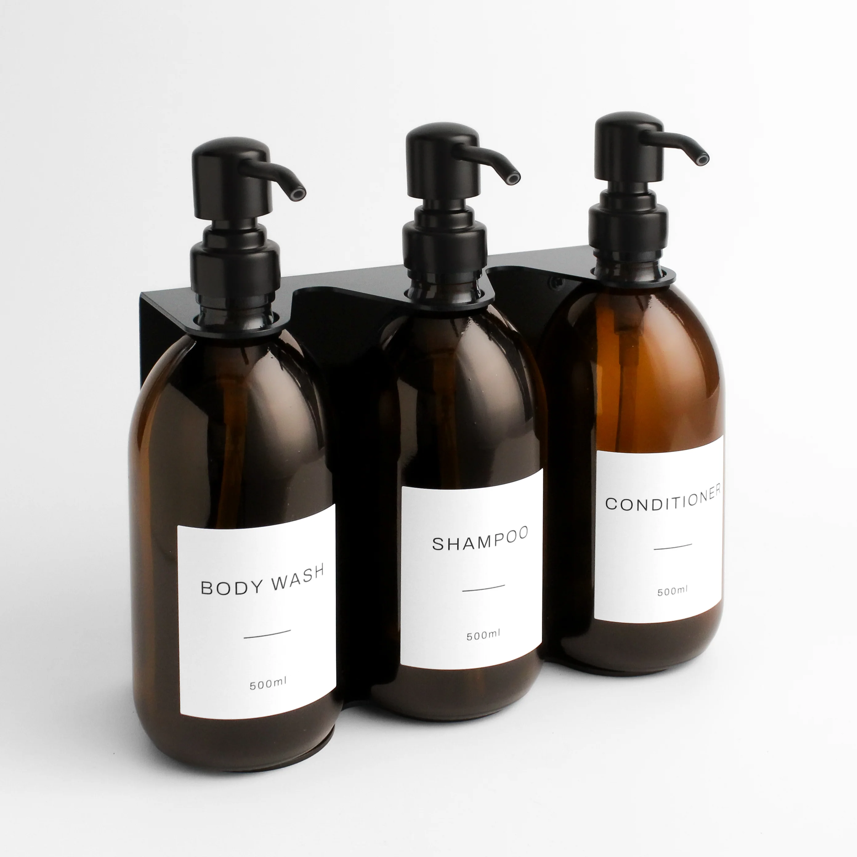Body Wash, Shampoo & Conditioner Amber Glass Set - Image 14