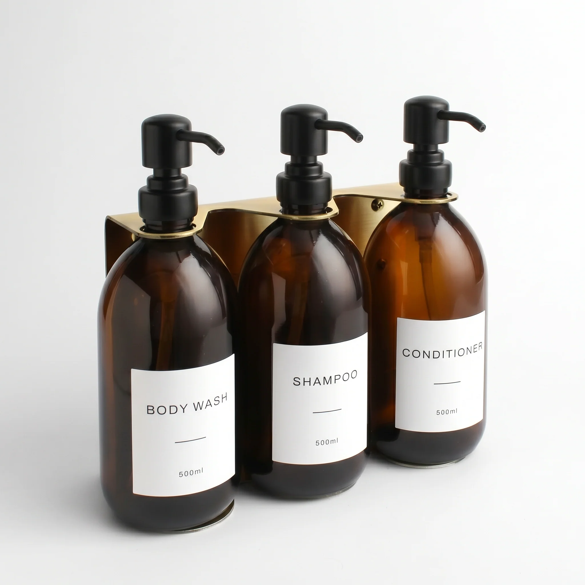 Body Wash, Shampoo & Conditioner Amber Glass Set - Image 15