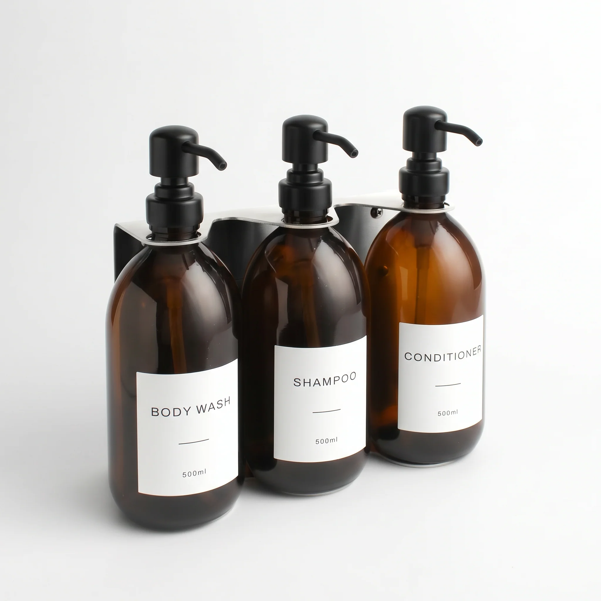 Body Wash, Shampoo & Conditioner Amber Glass Set - Image 16