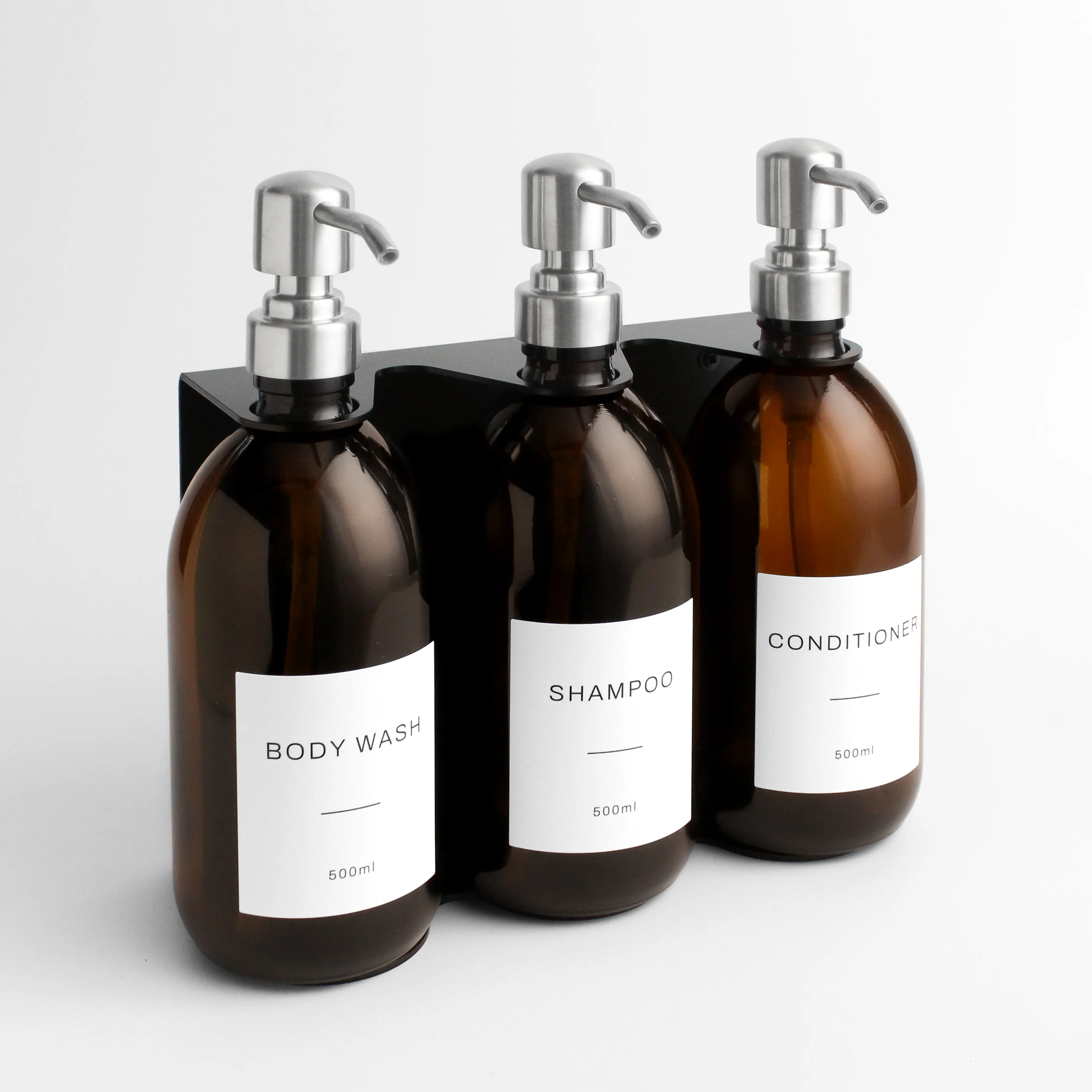 Body Wash, Shampoo & Conditioner Amber Glass Set - Image 18