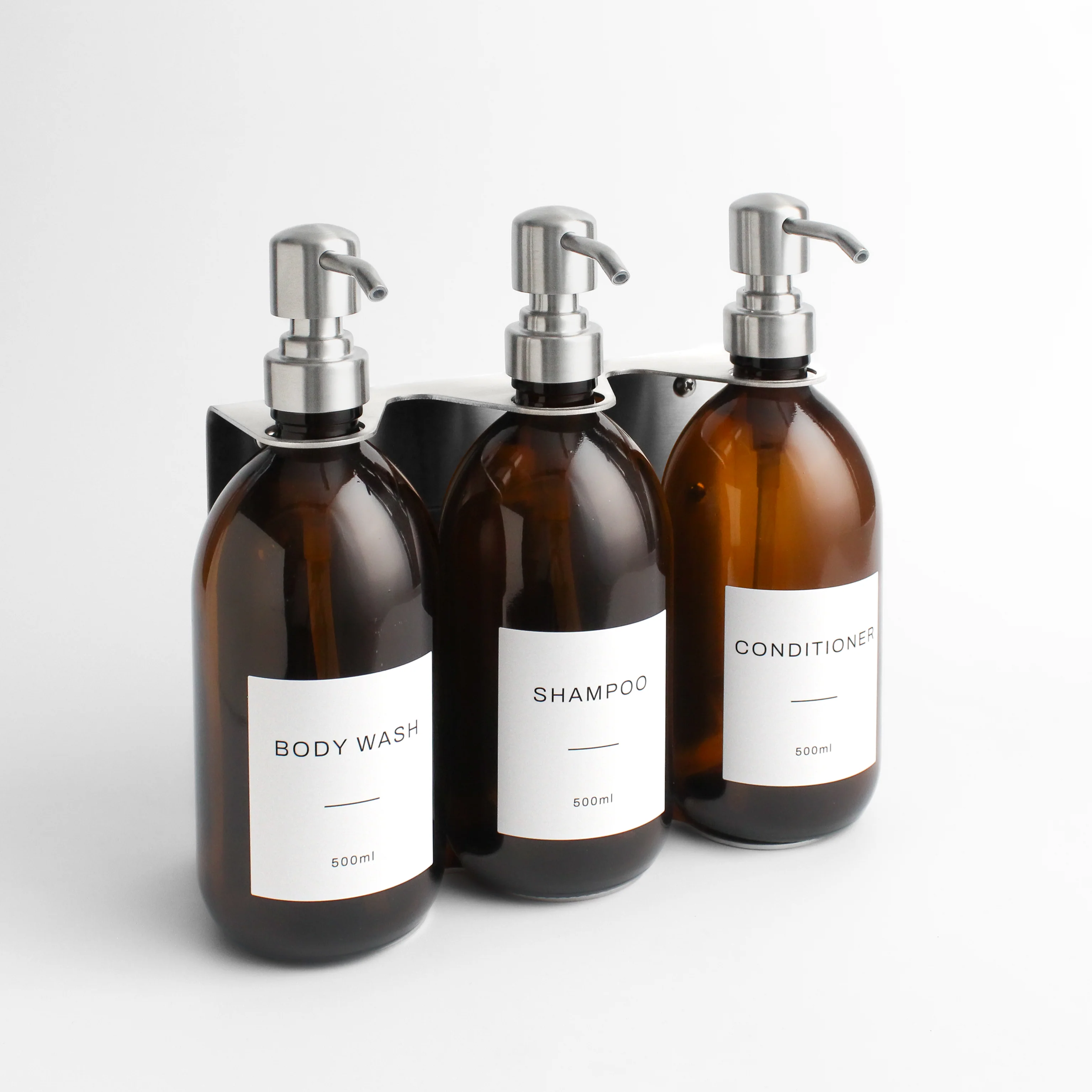 Body Wash, Shampoo & Conditioner Amber Glass Set - Image 20