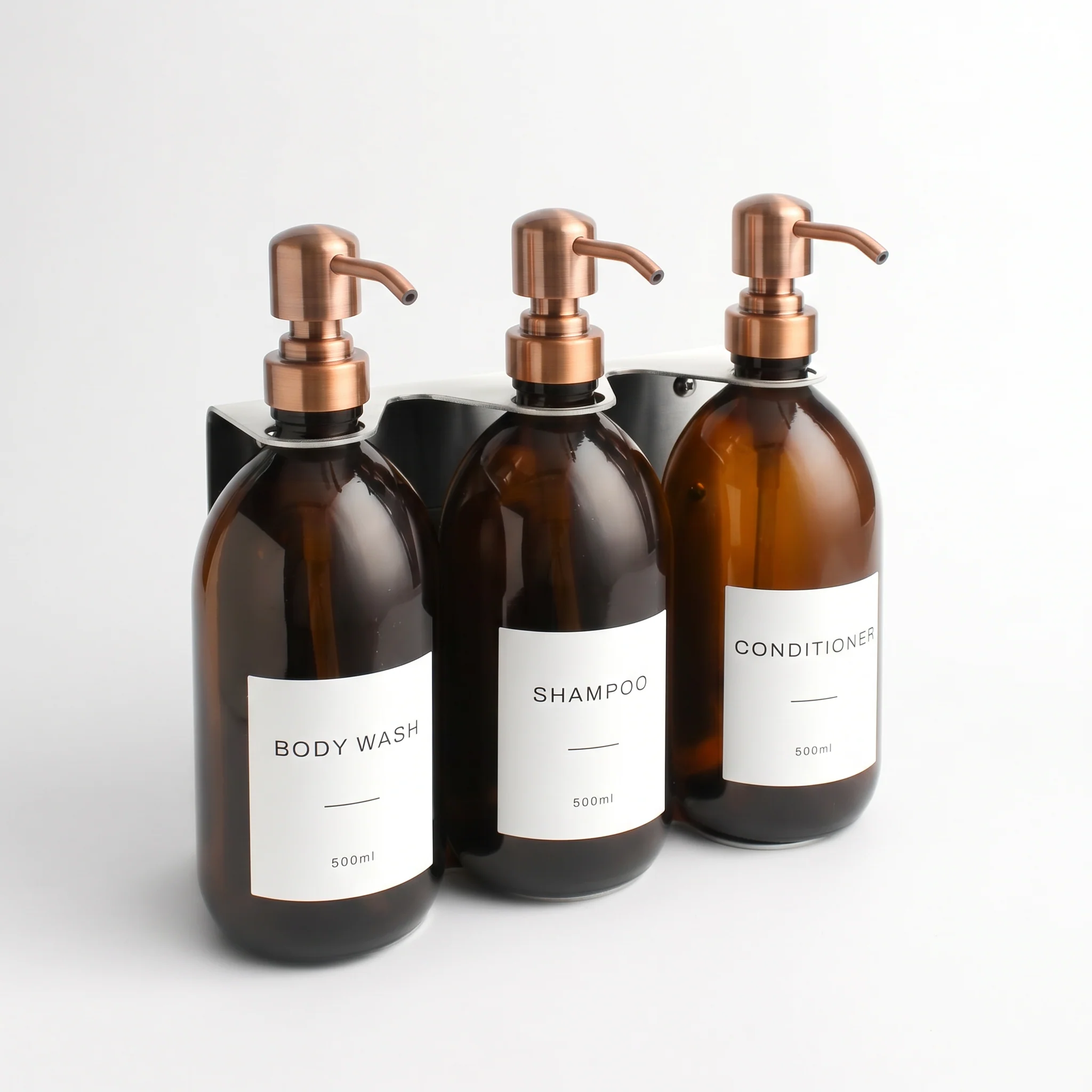 Body Wash, Shampoo & Conditioner Amber Glass Set - Image 24