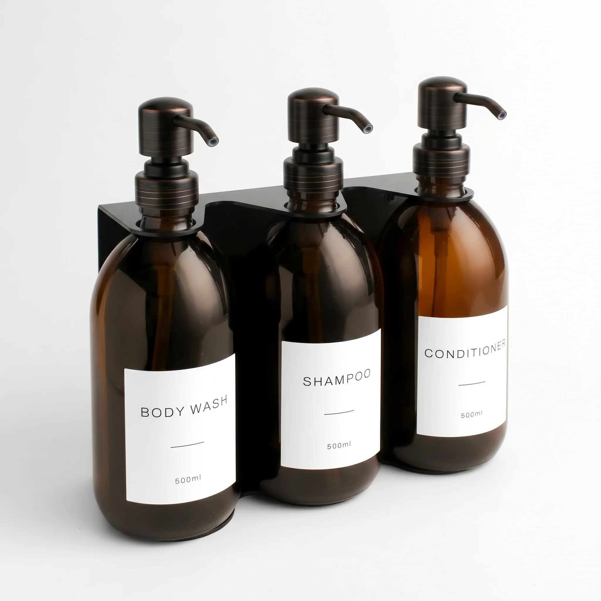 Body Wash, Shampoo & Conditioner Amber Glass Set - Image 26