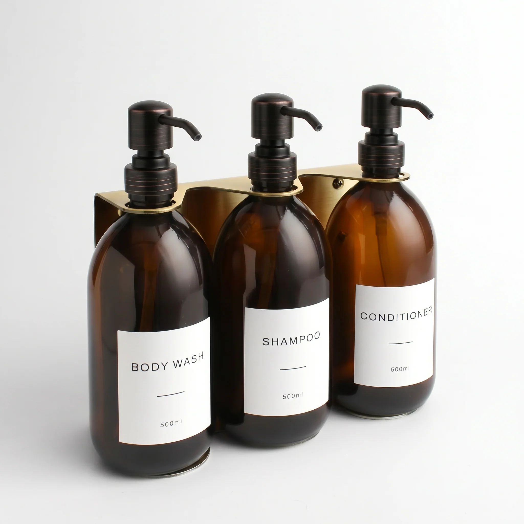 Body Wash, Shampoo & Conditioner Amber Glass Set - Image 27