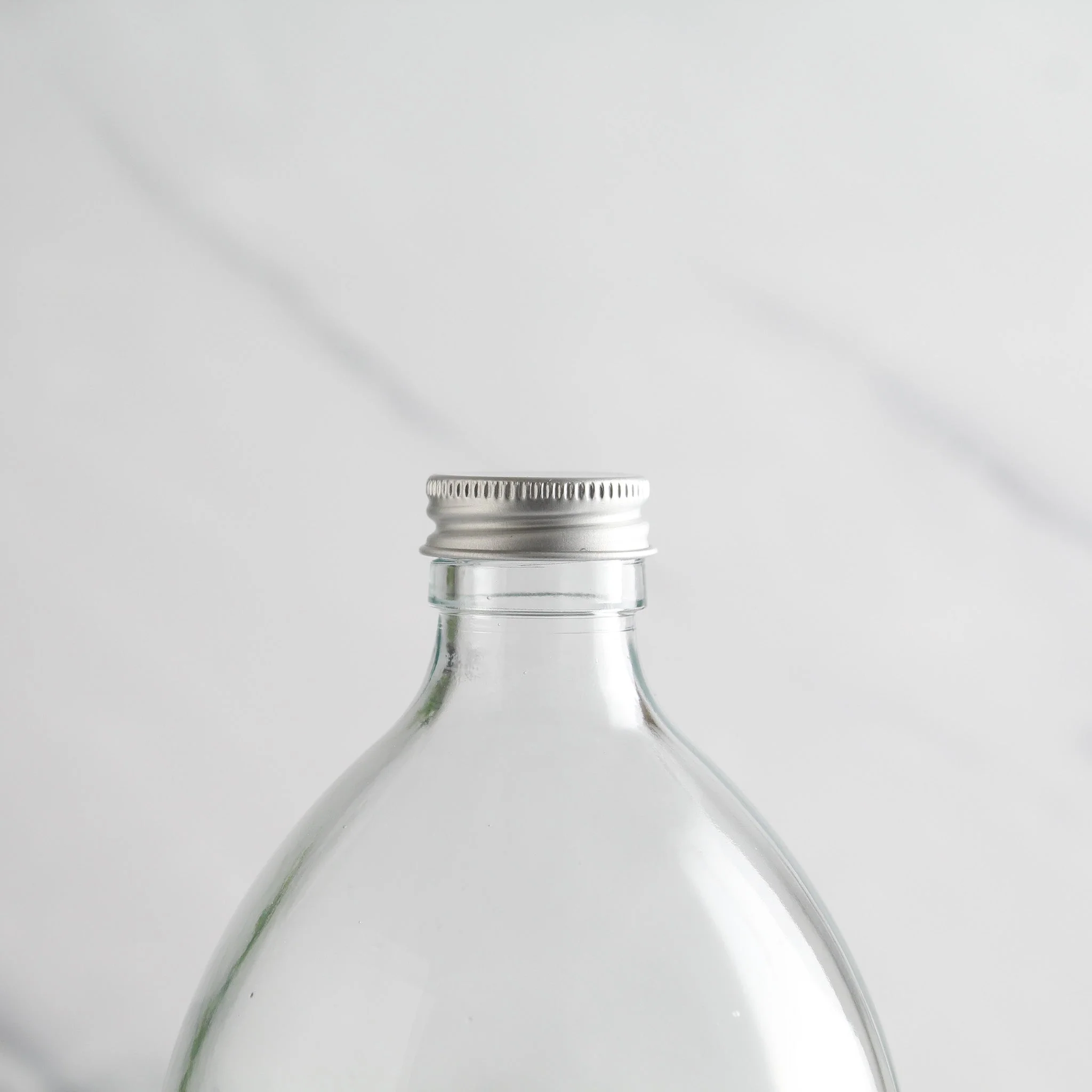 Clear Glass Bottle With Screw Cap - Image 3