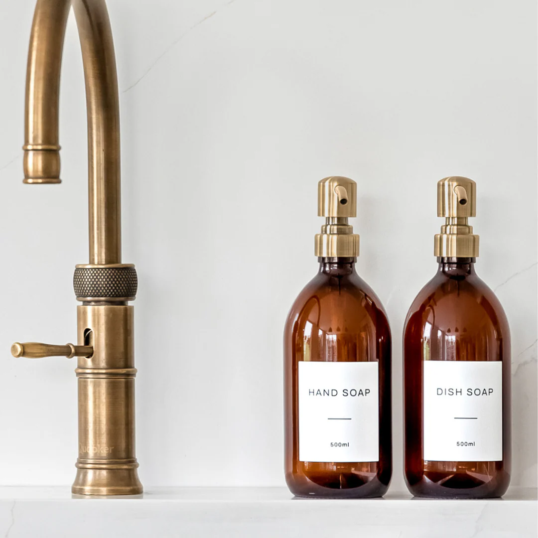 Hand Soap & Dish Soap Amber Glass Set - Image 19