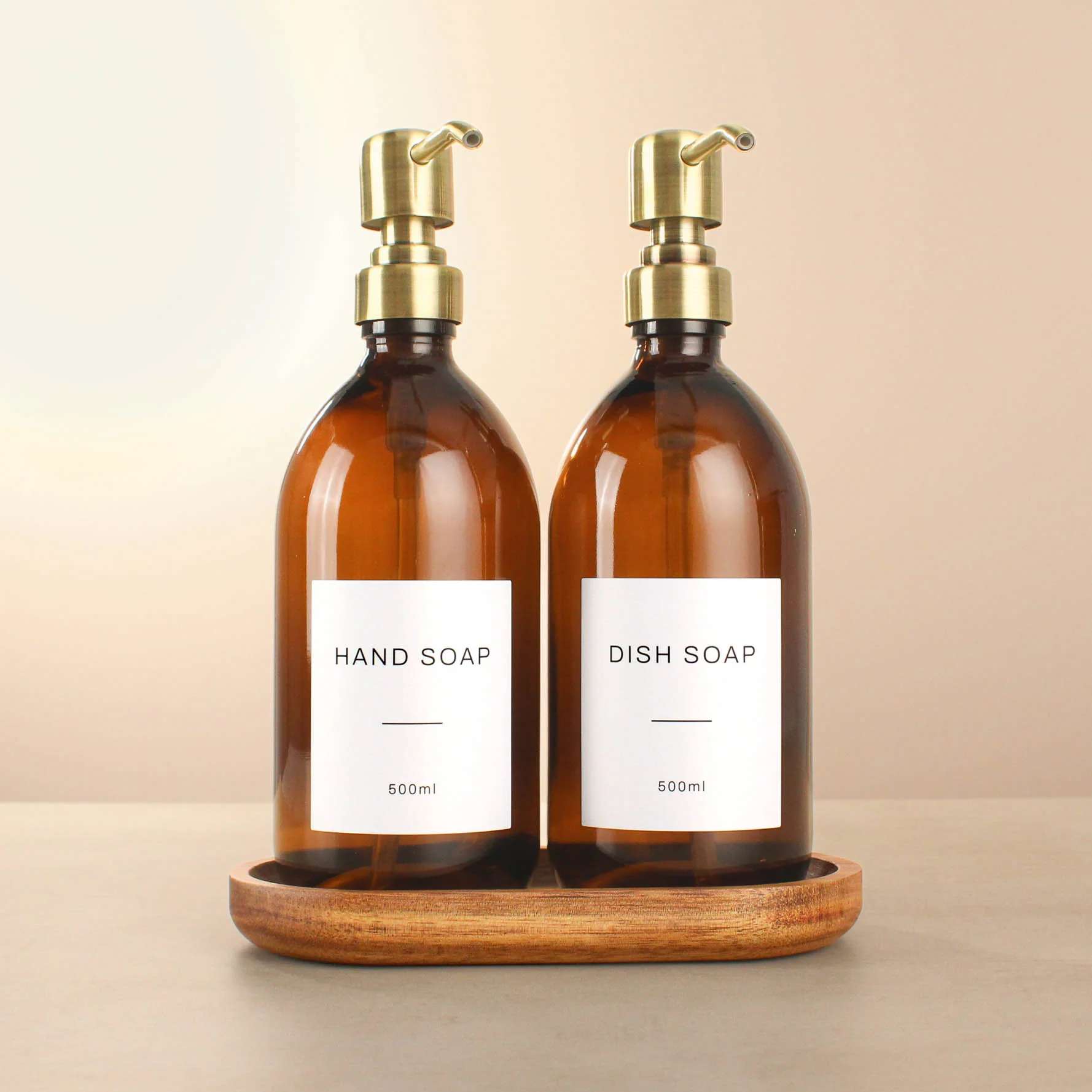 Hand Soap & Dish Soap Amber Glass Set - Image 24