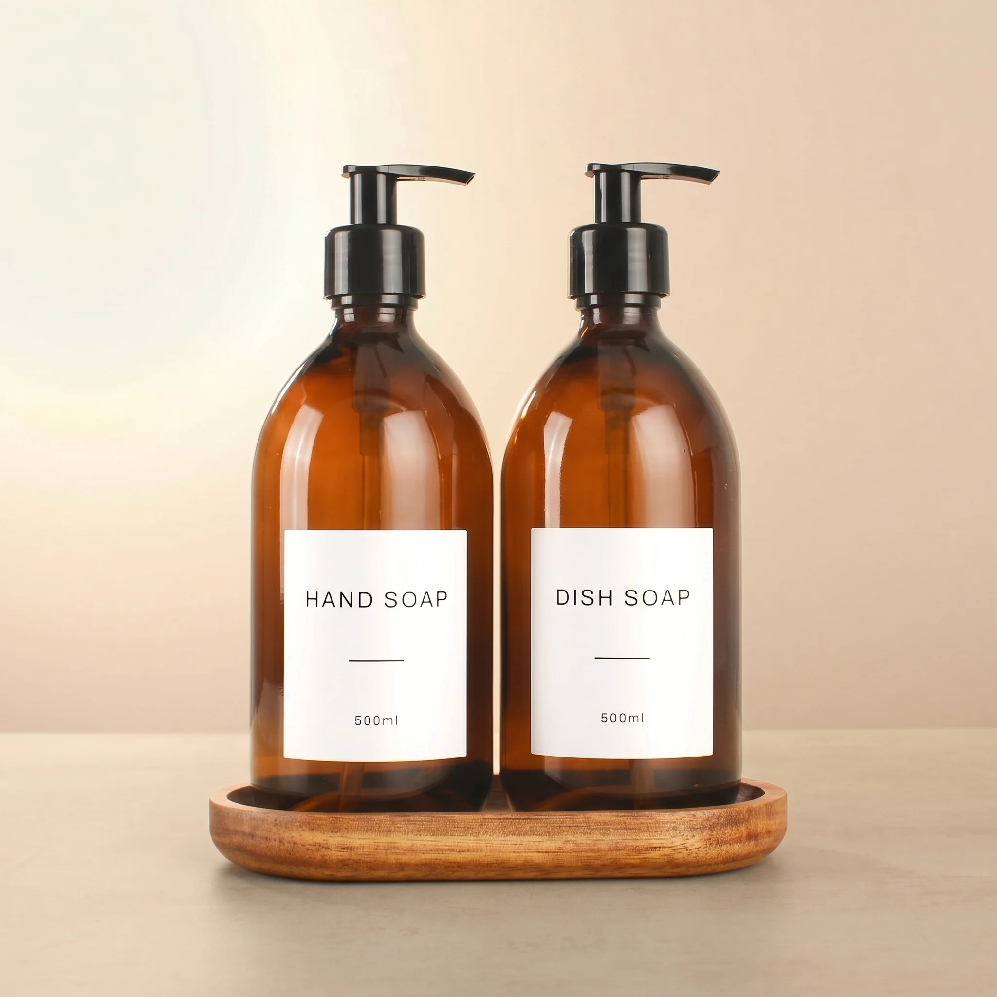 Hand Soap & Dish Soap Amber Glass Set - Image 44