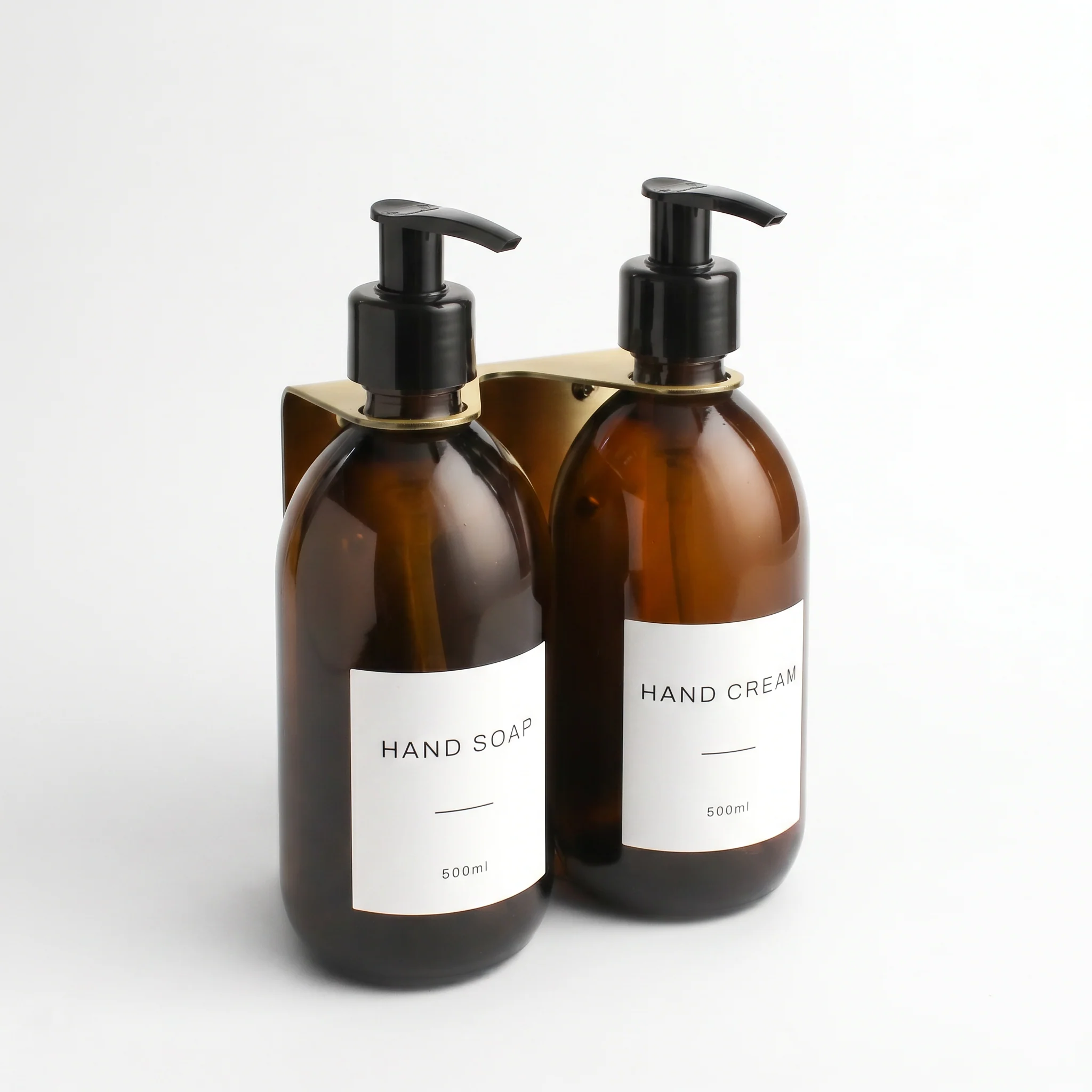 Hand Soap & Hand Cream Amber Glass Set - Image 47