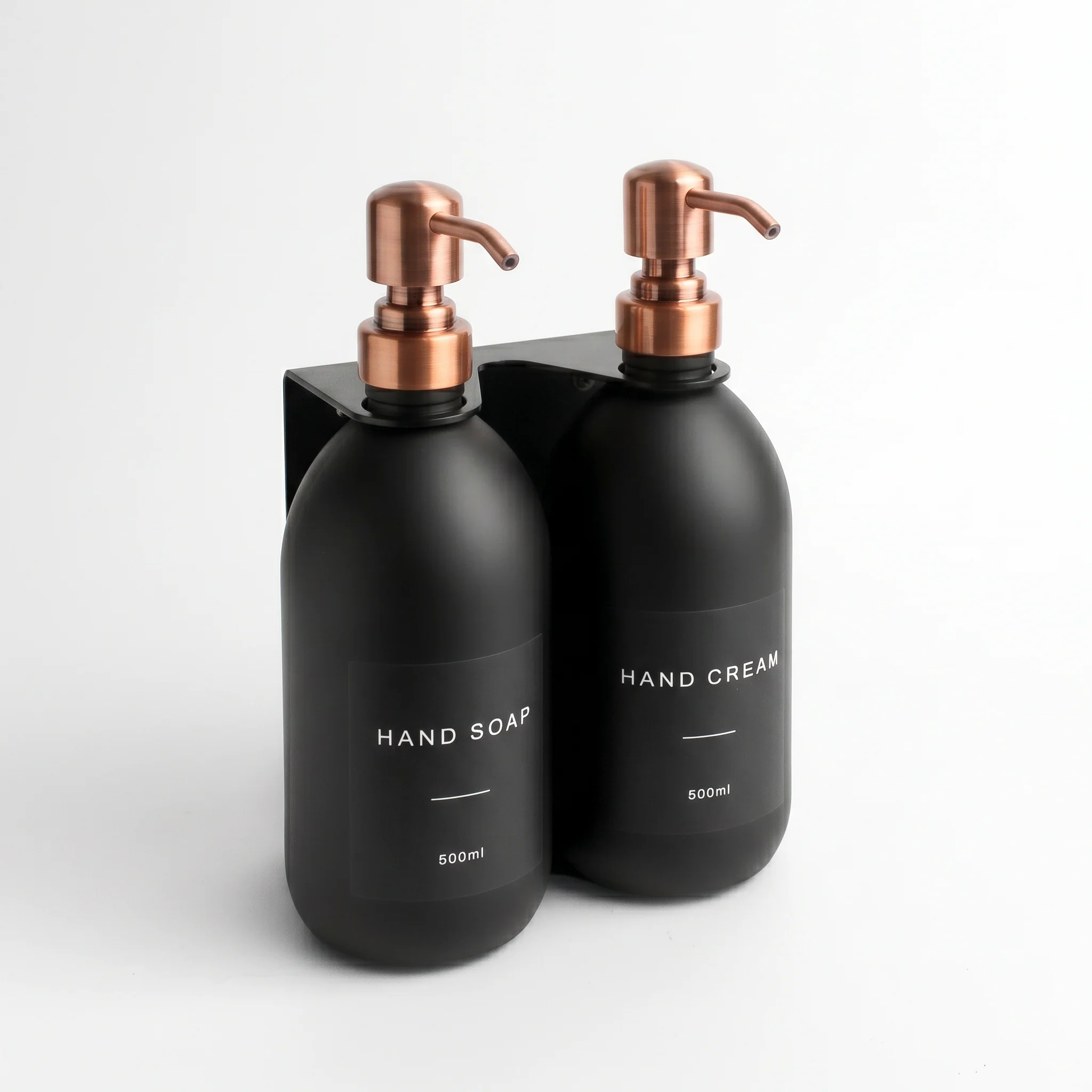 Hand Soap & Hand Cream Matte Black Glass Set - Image 24
