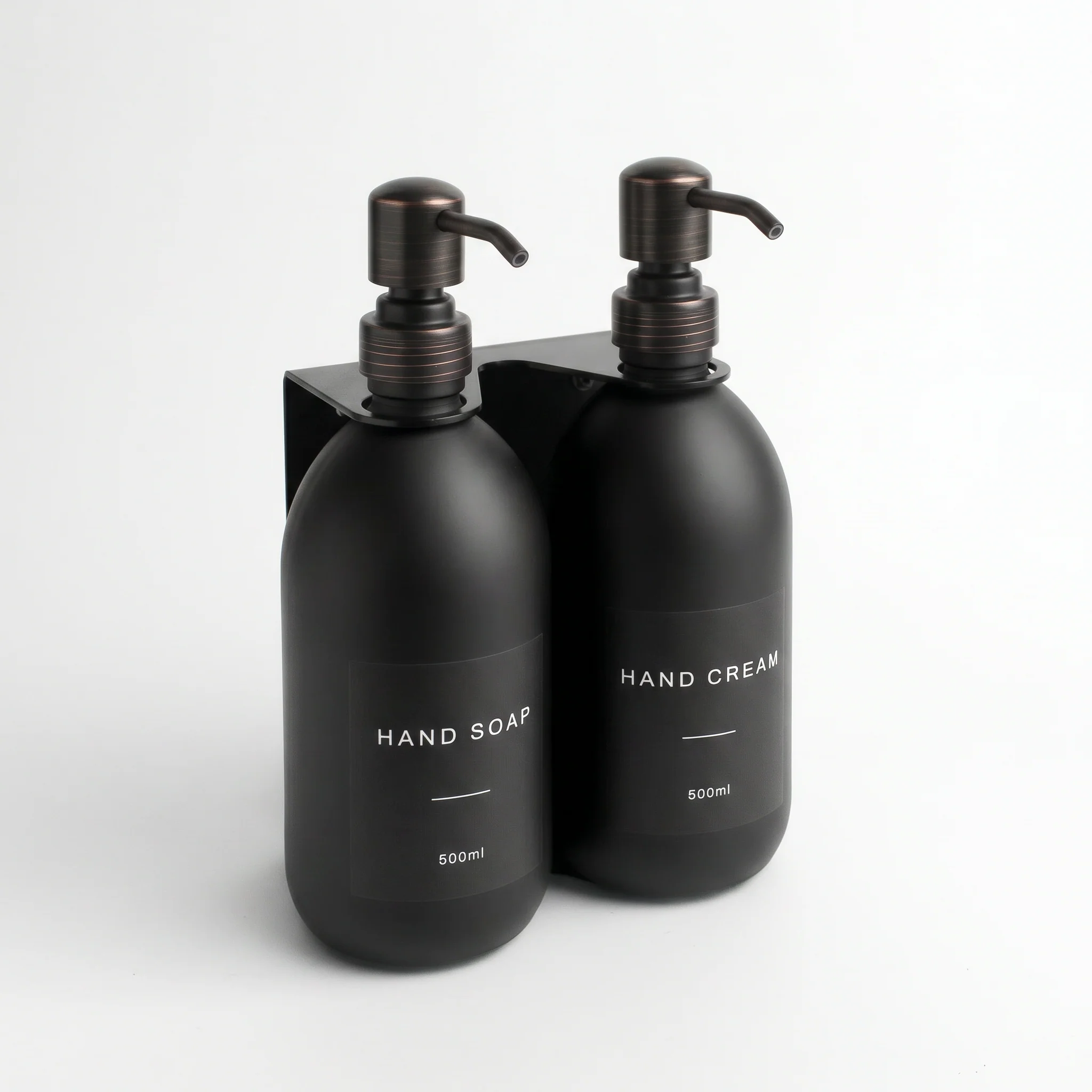 Hand Soap & Hand Cream Matte Black Glass Set - Image 30