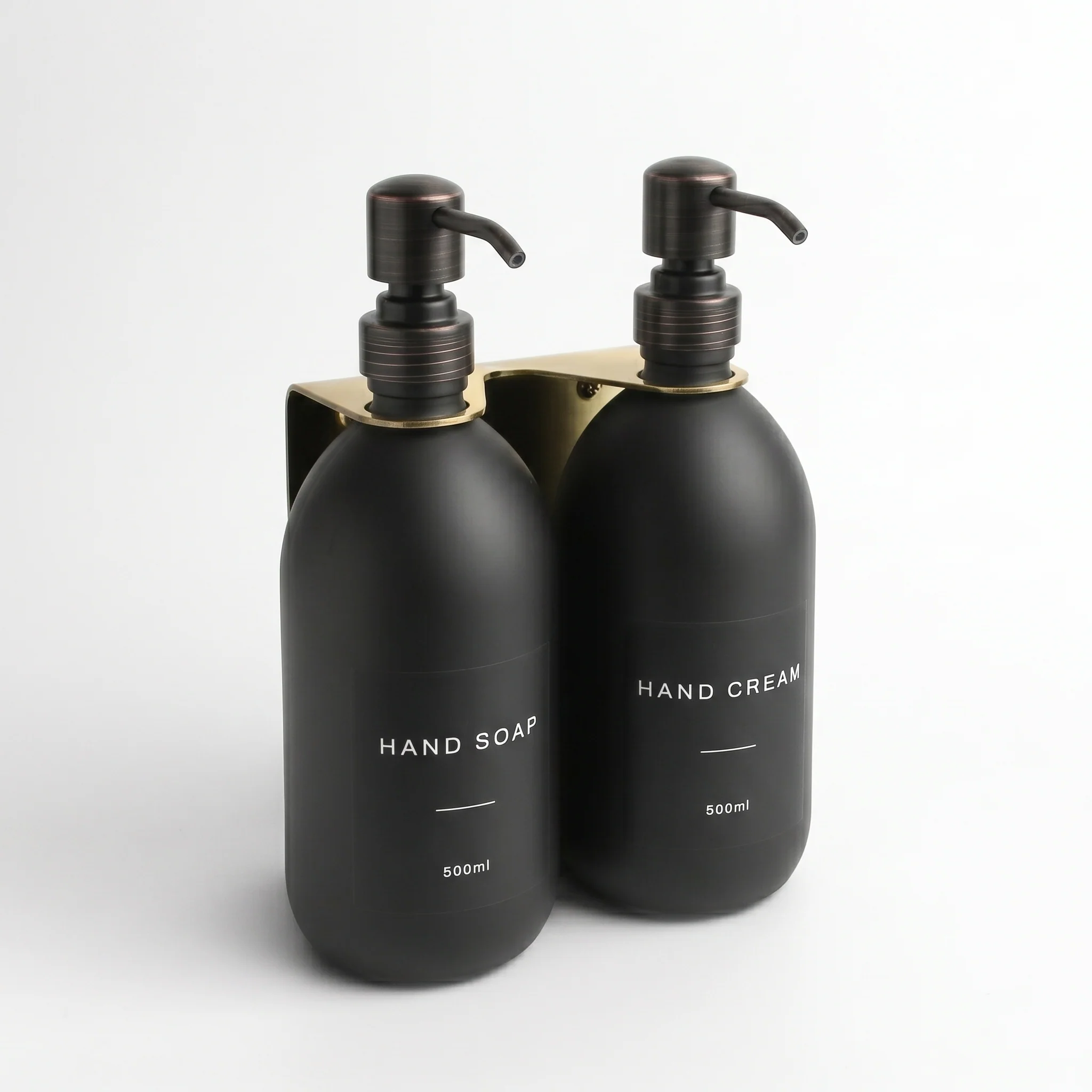 Hand Soap & Hand Cream Matte Black Glass Set - Image 31
