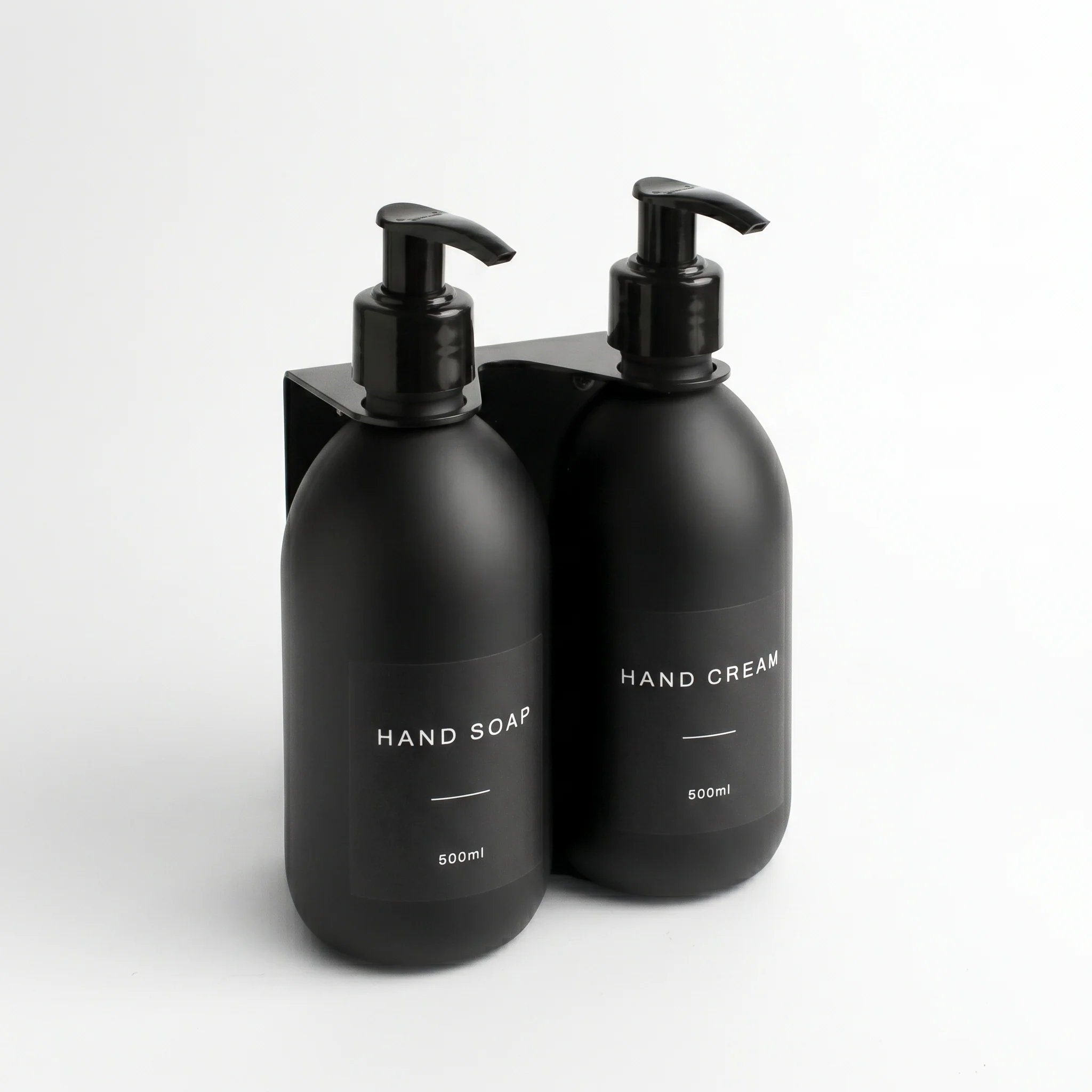 Hand Soap & Hand Cream Matte Black Glass Set - Image 36