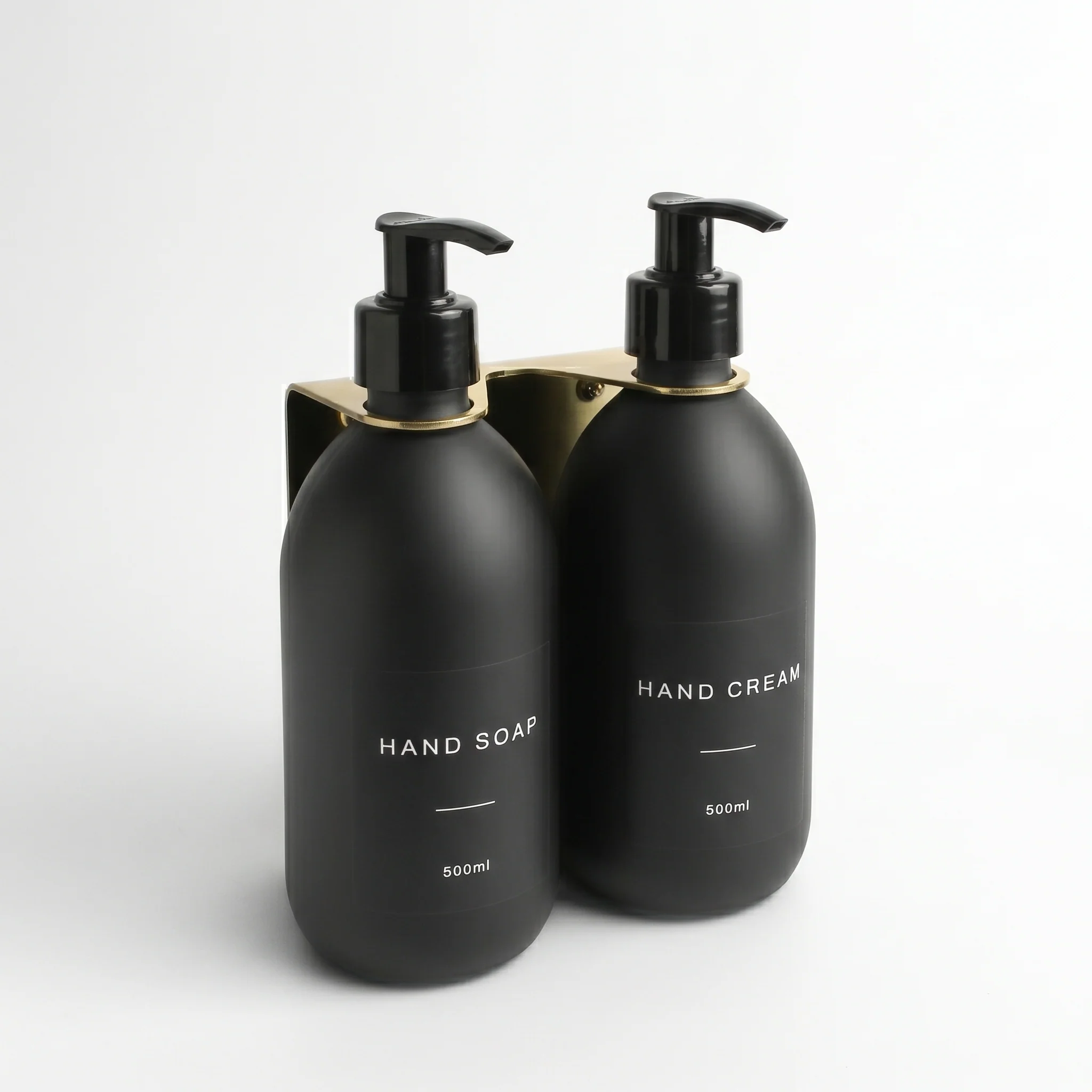 Hand Soap & Hand Cream Matte Black Glass Set - Image 37