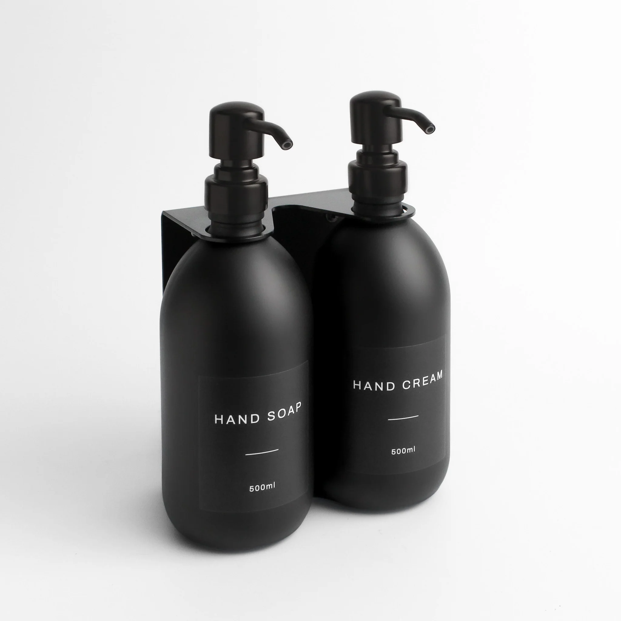 Hand Soap & Hand Cream Matte Black Glass Set - Image 6