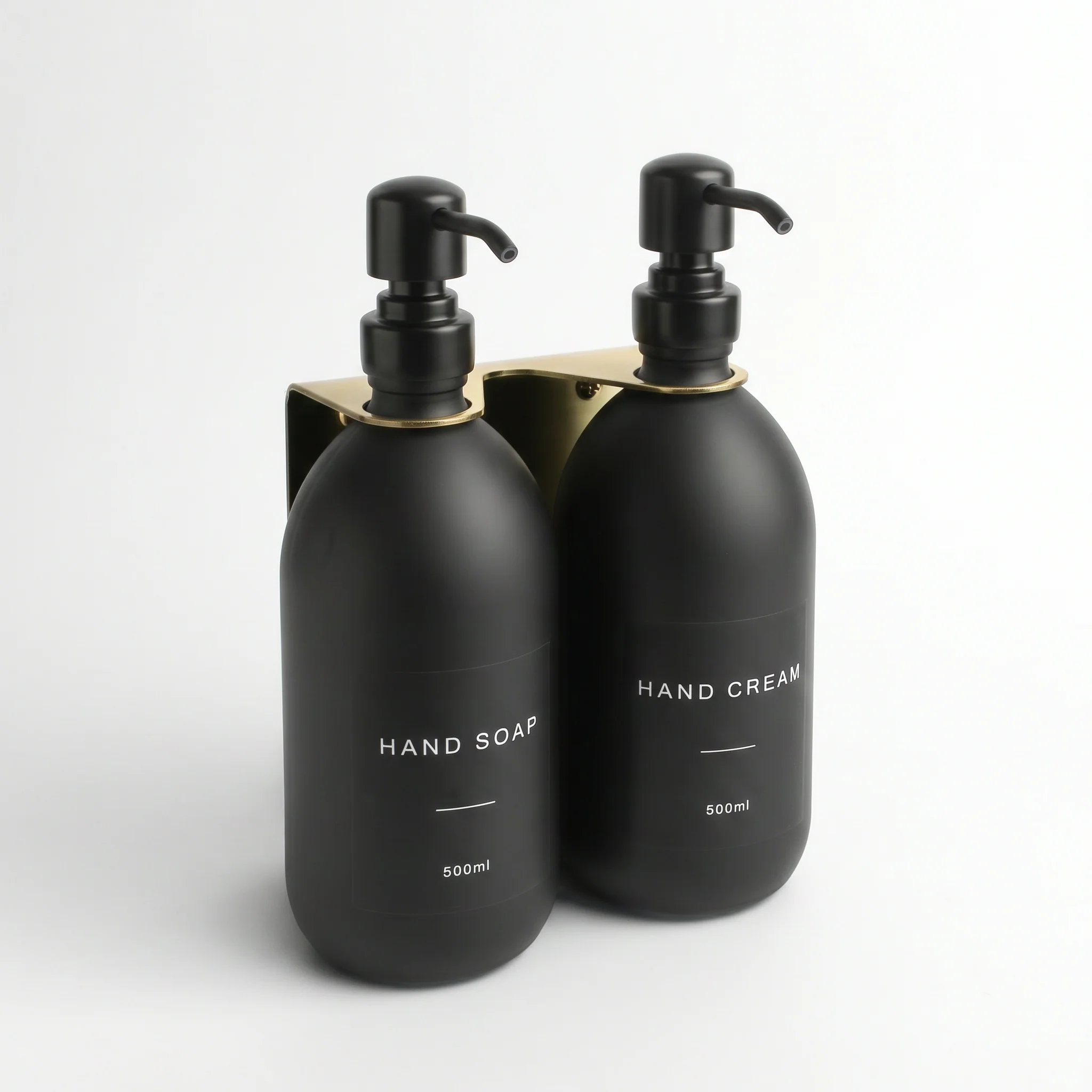 Hand Soap & Hand Cream Matte Black Glass Set - Image 7