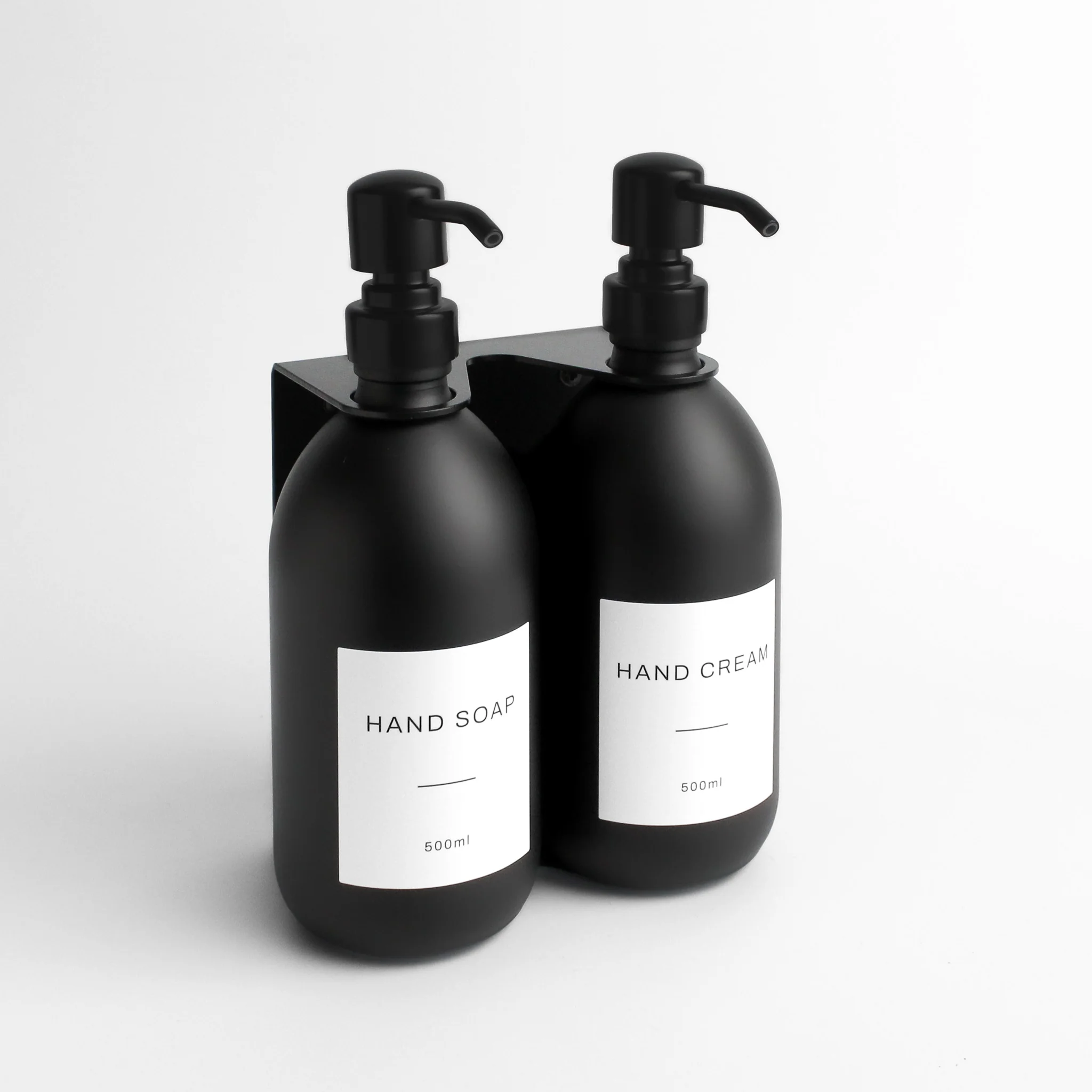 Hand Soap & Hand Cream Matte Black Glass Set - Image 13