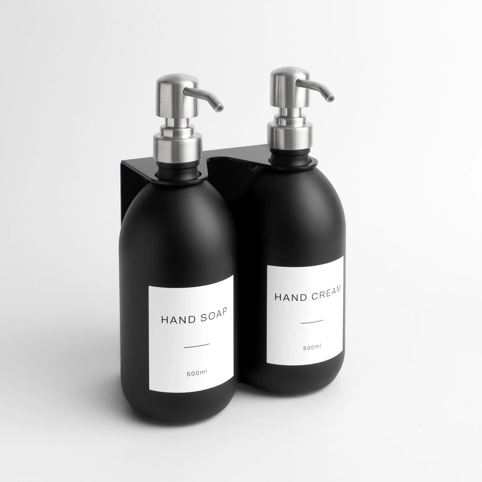 Hand Soap & Hand Cream Matte Black Glass Set - Image 19