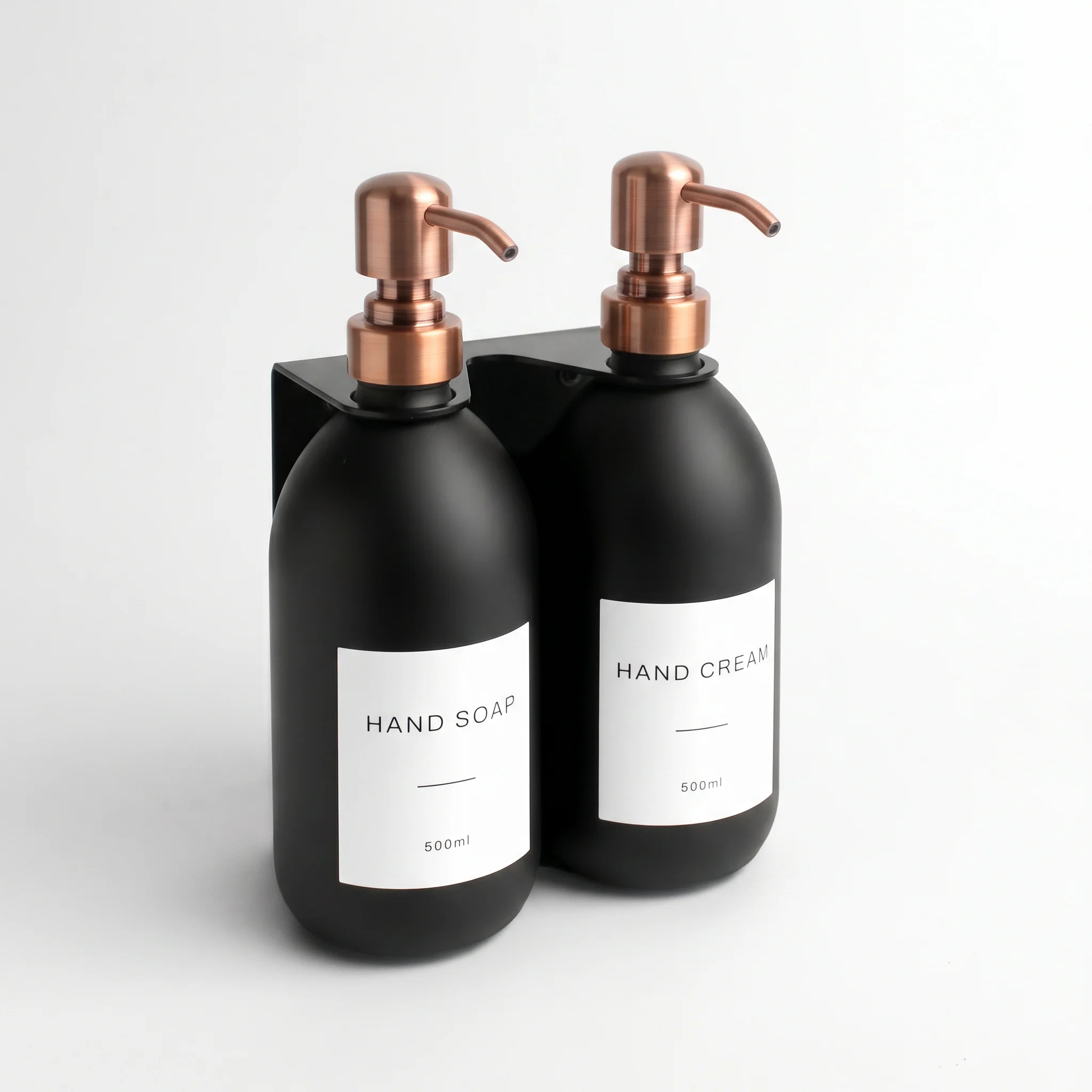 Hand Soap & Hand Cream Matte Black Glass Set - Image 31