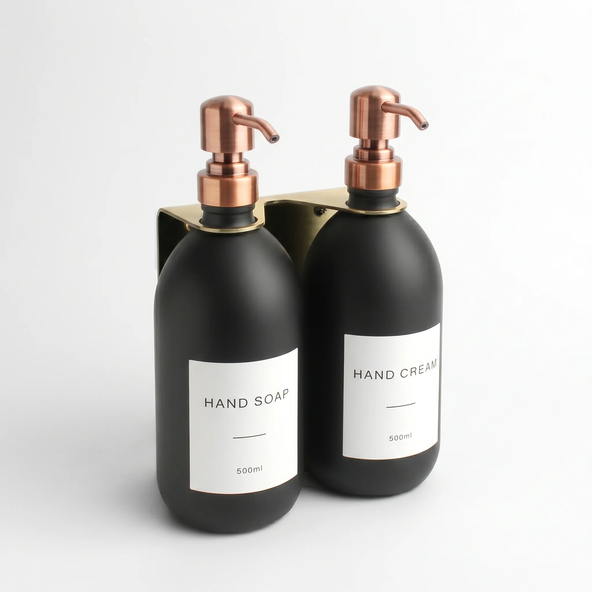 Hand Soap & Hand Cream Matte Black Glass Set - Image 32