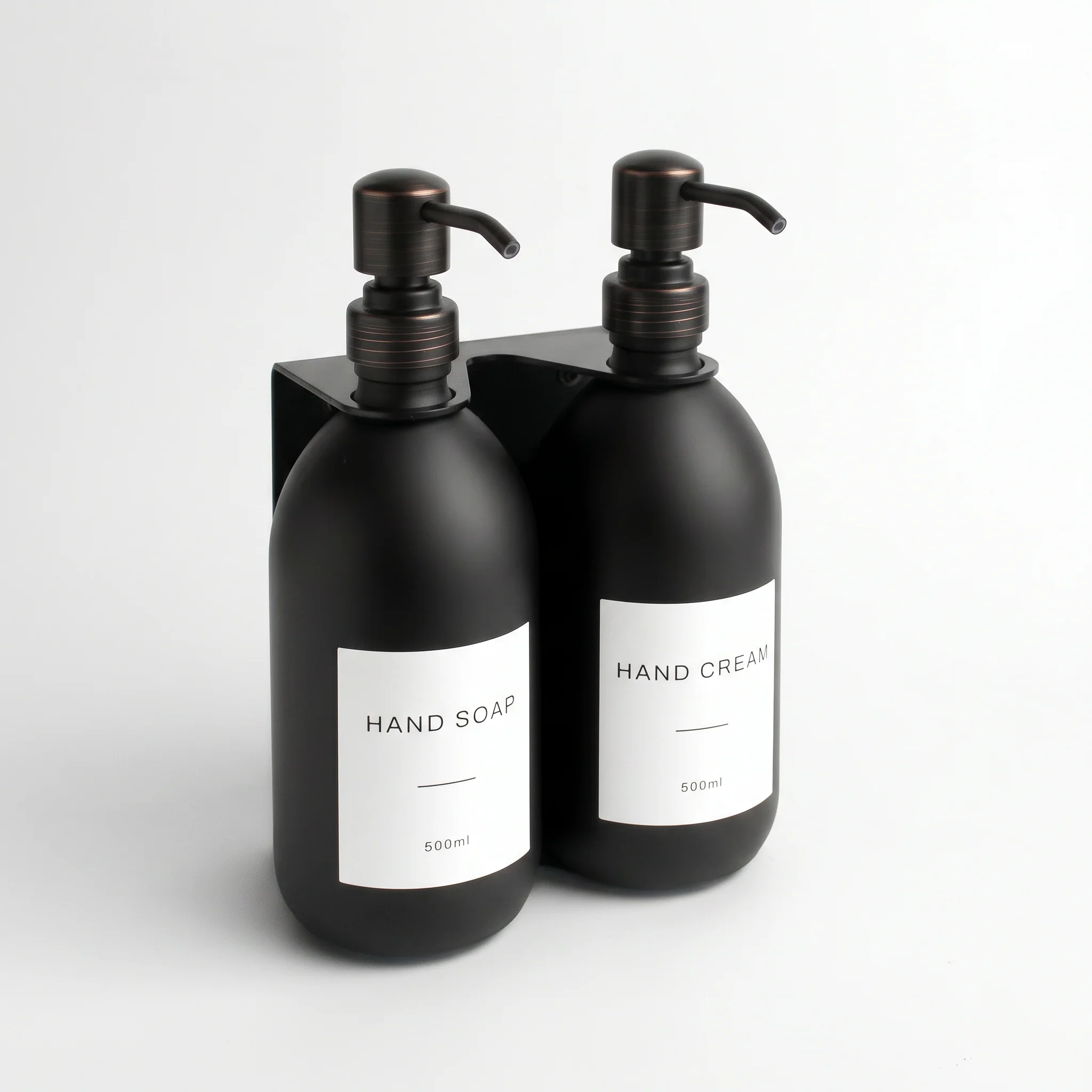Hand Soap & Hand Cream Matte Black Glass Set - Image 37