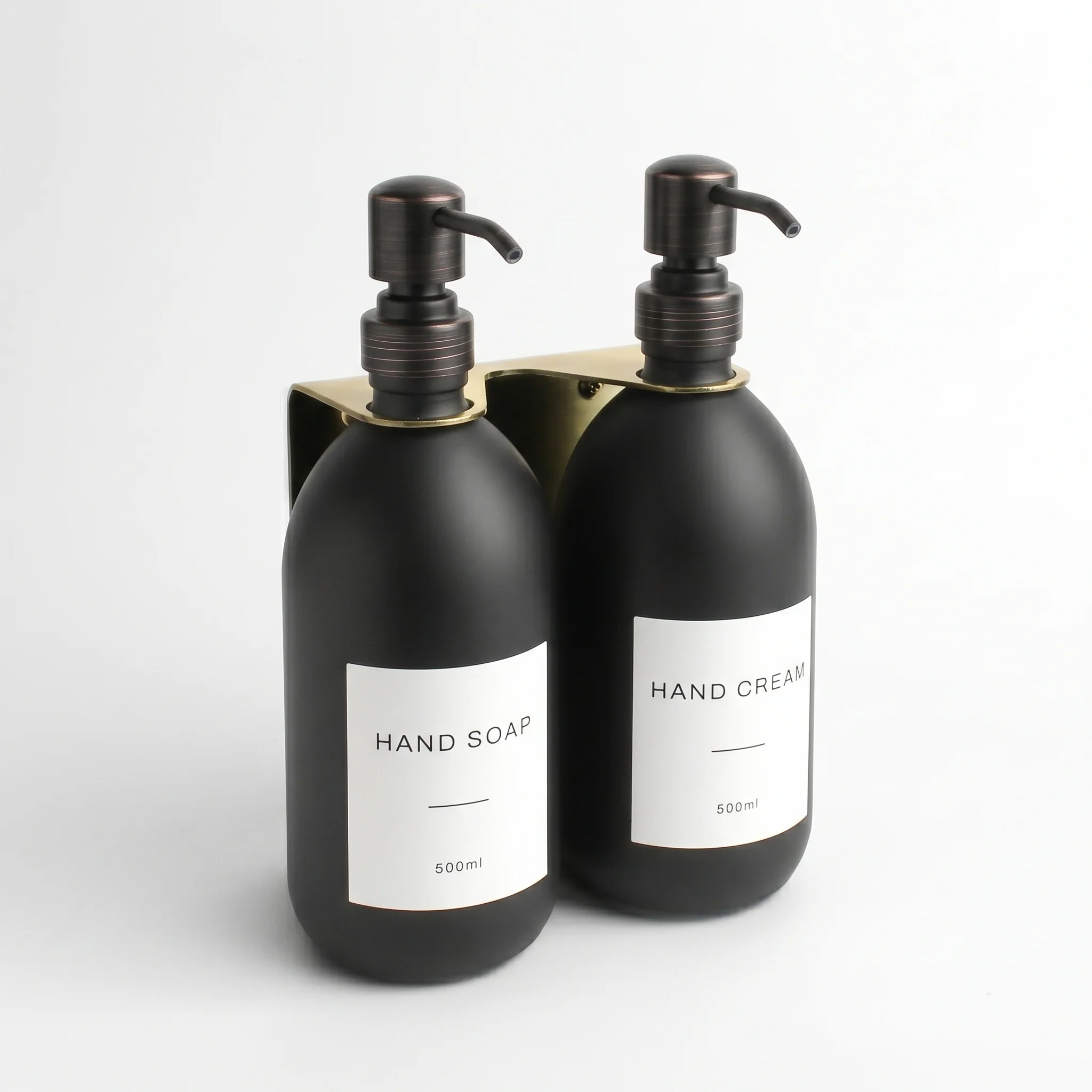 Hand Soap & Hand Cream Matte Black Glass Set - Image 38