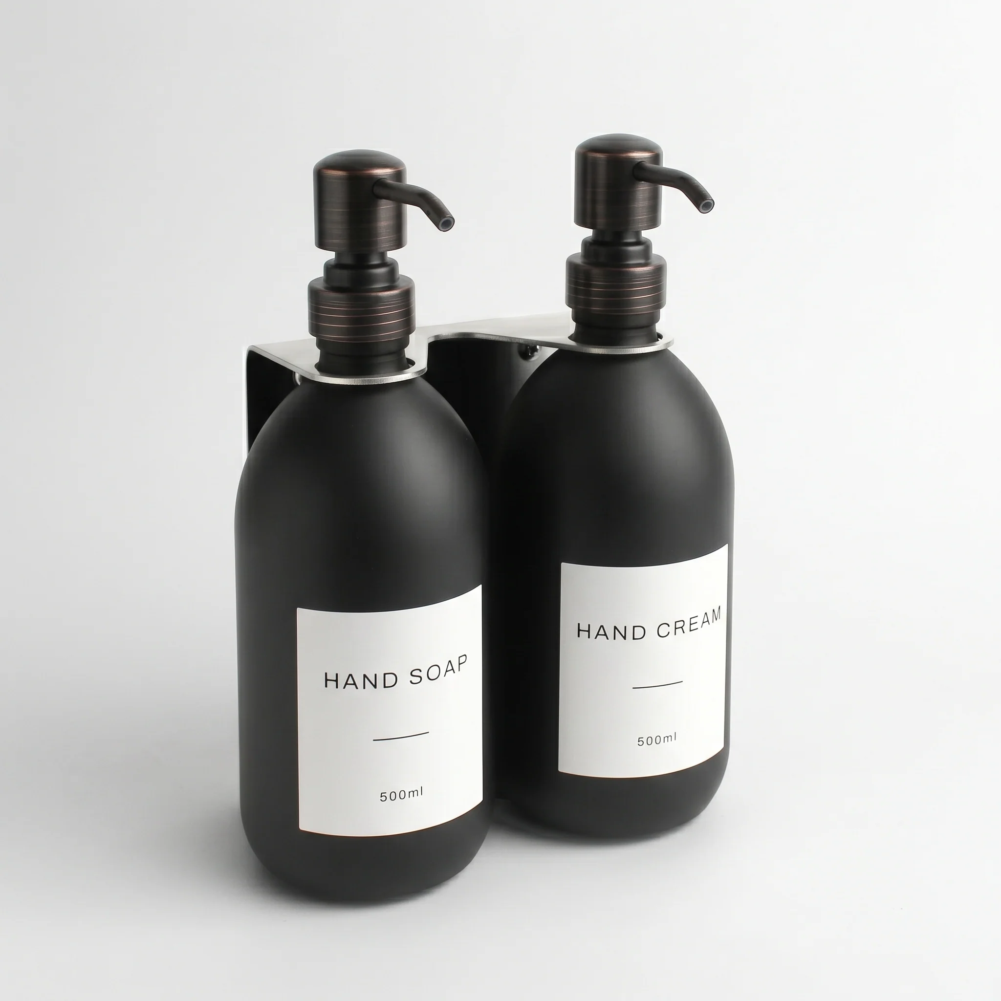 Hand Soap & Hand Cream Matte Black Glass Set - Image 39