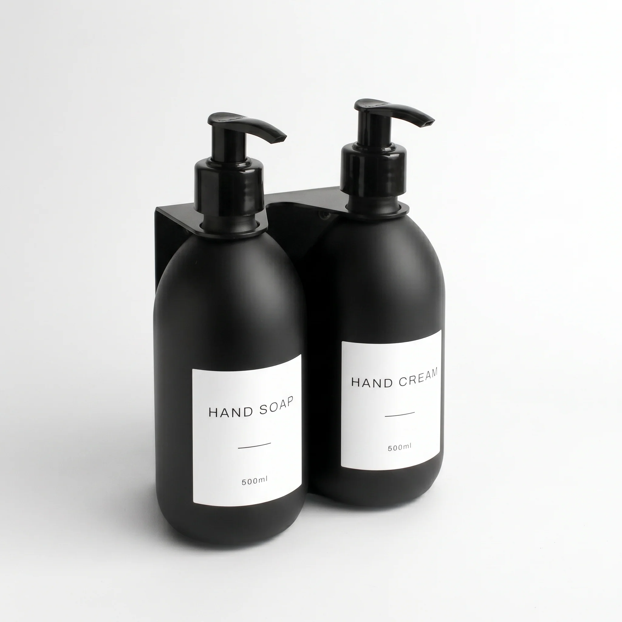 Hand Soap & Hand Cream Matte Black Glass Set - Image 43