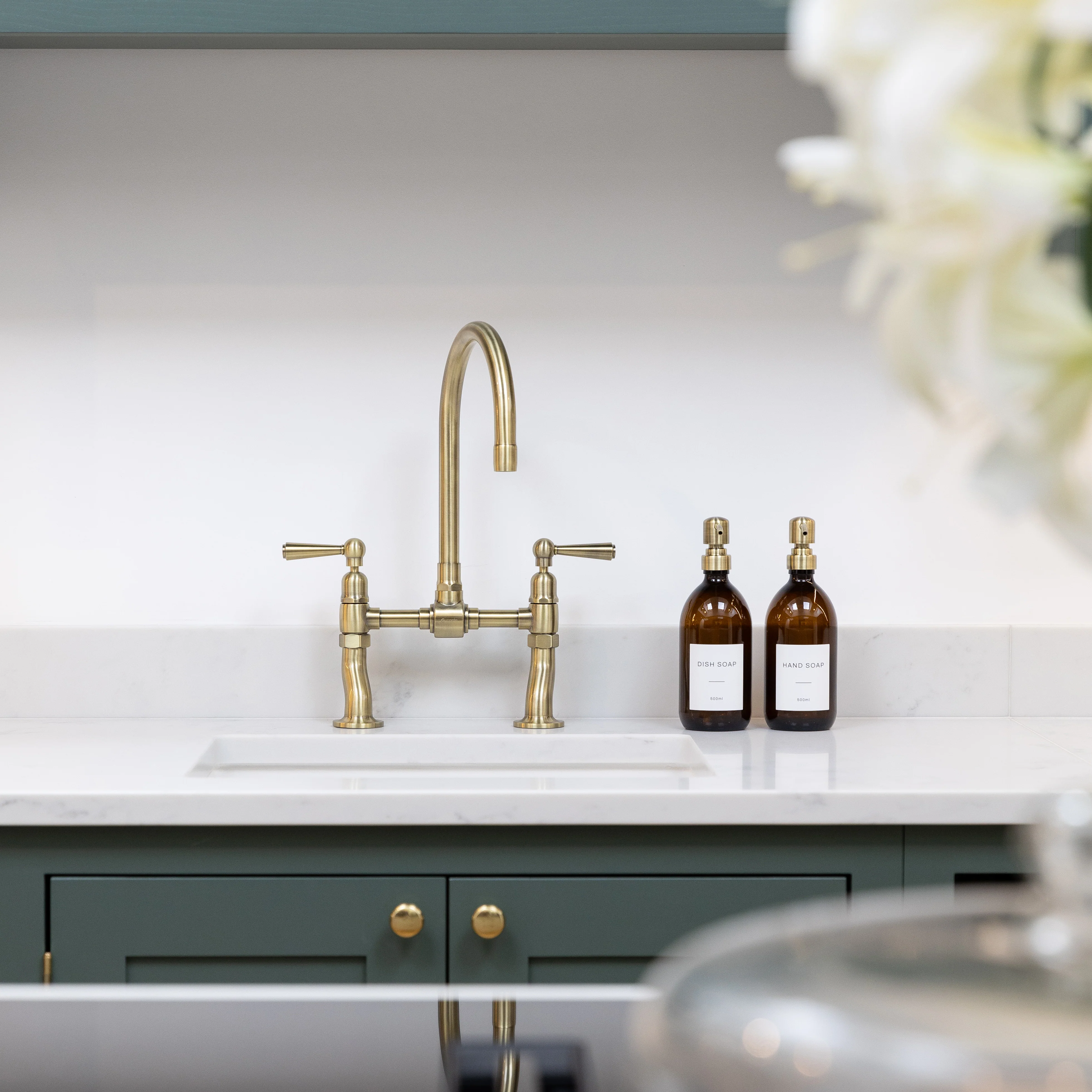 Hand Soap & Dish Soap Amber Glass Set - Image 9