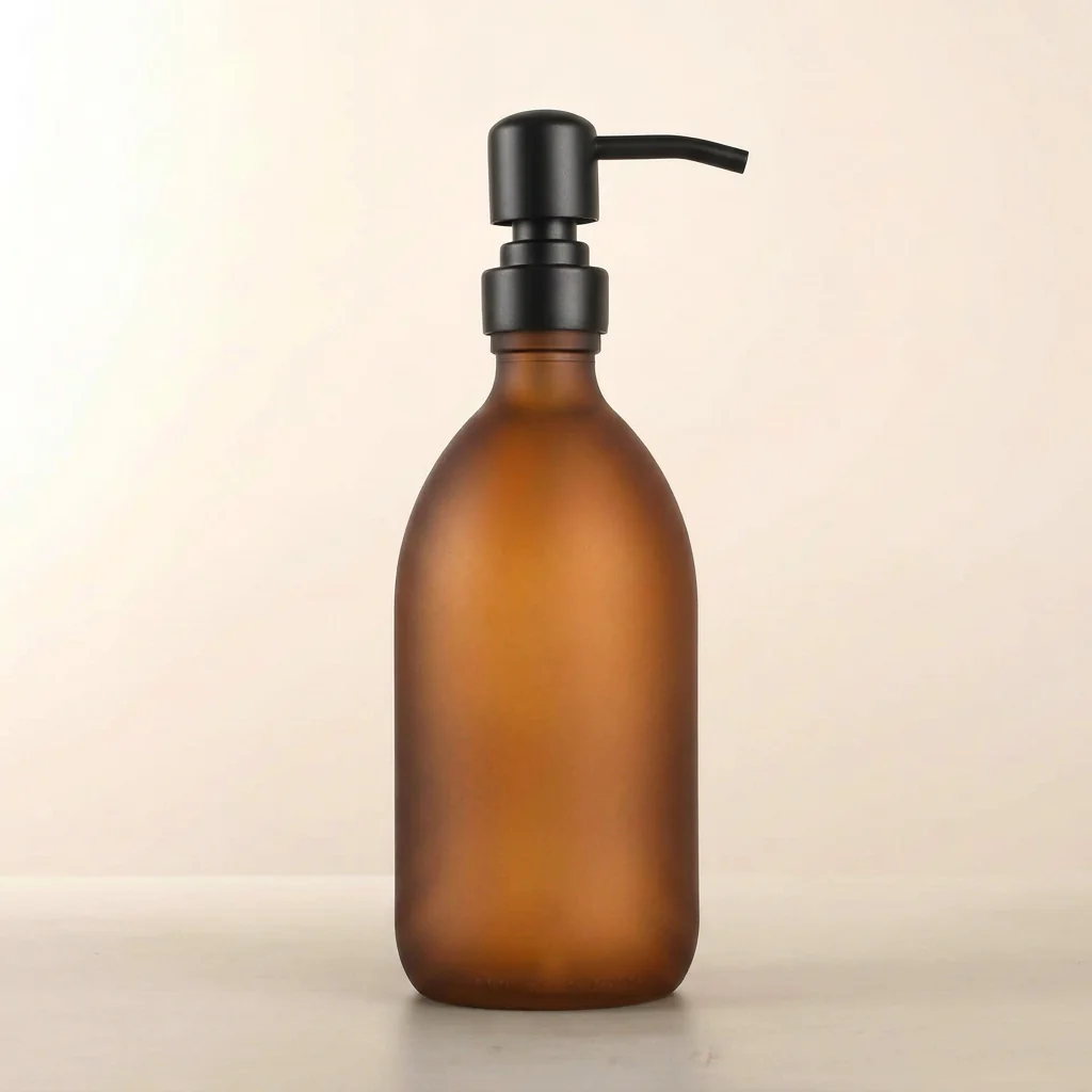 Frosted Amber Glass Dispenser - Image 8