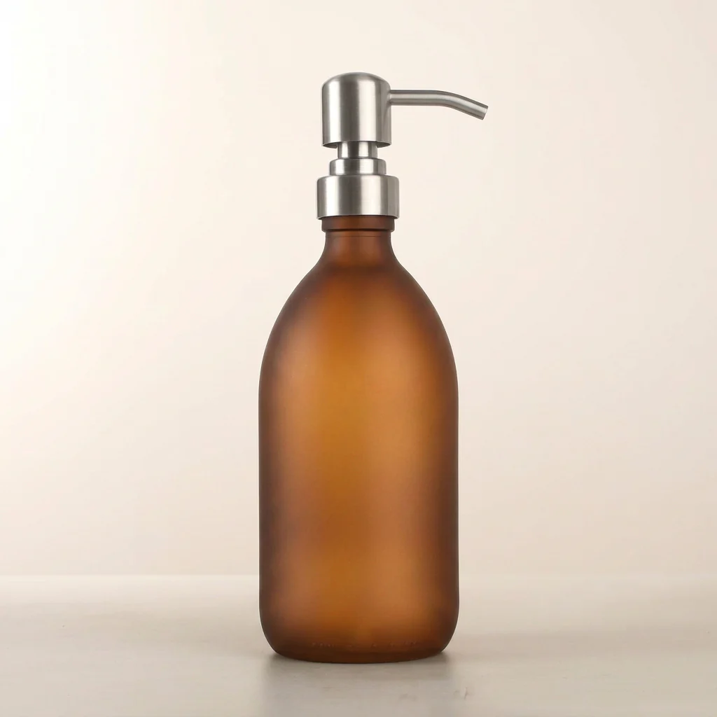 Frosted Amber Glass Dispenser - Image 9