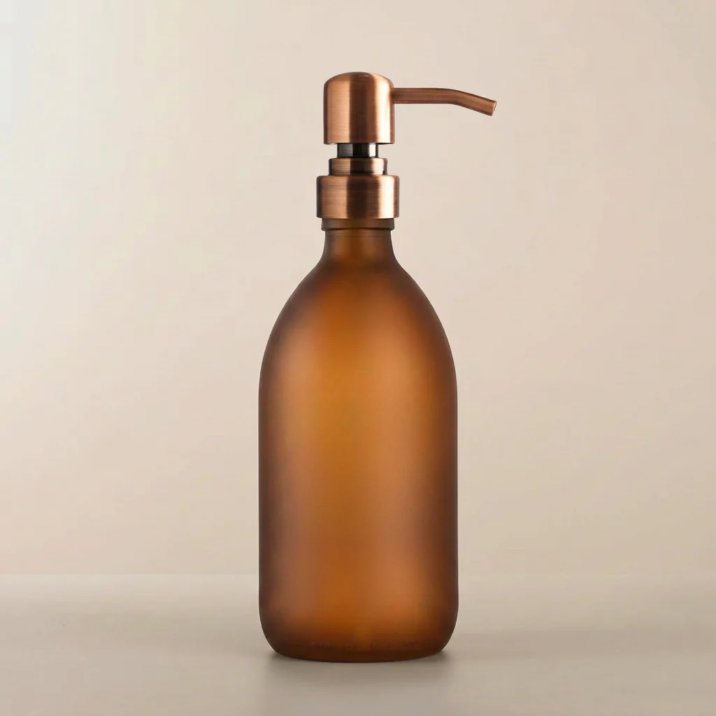 Frosted Amber Glass Dispenser - Image 10