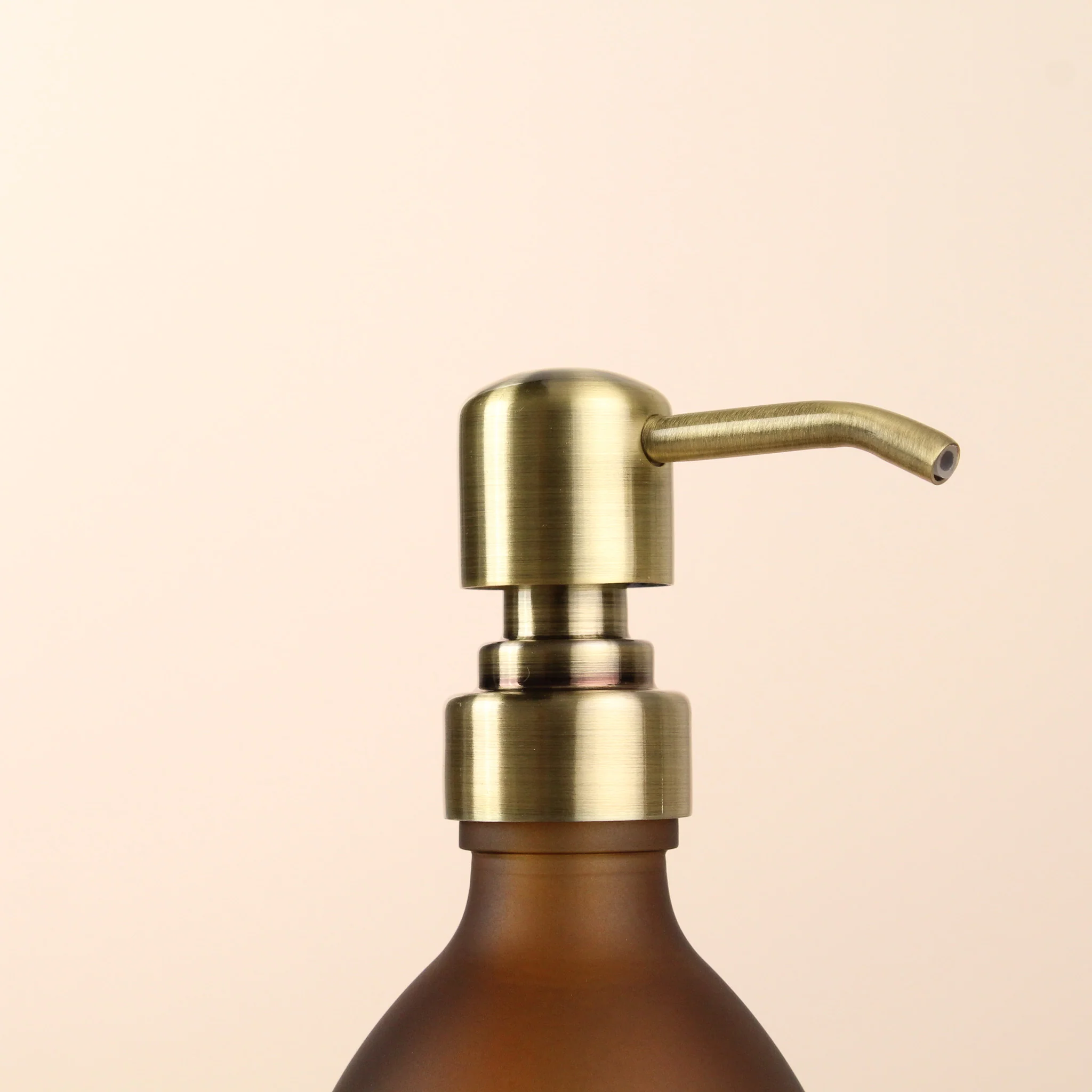 Frosted Amber Glass Dispenser - Image 3