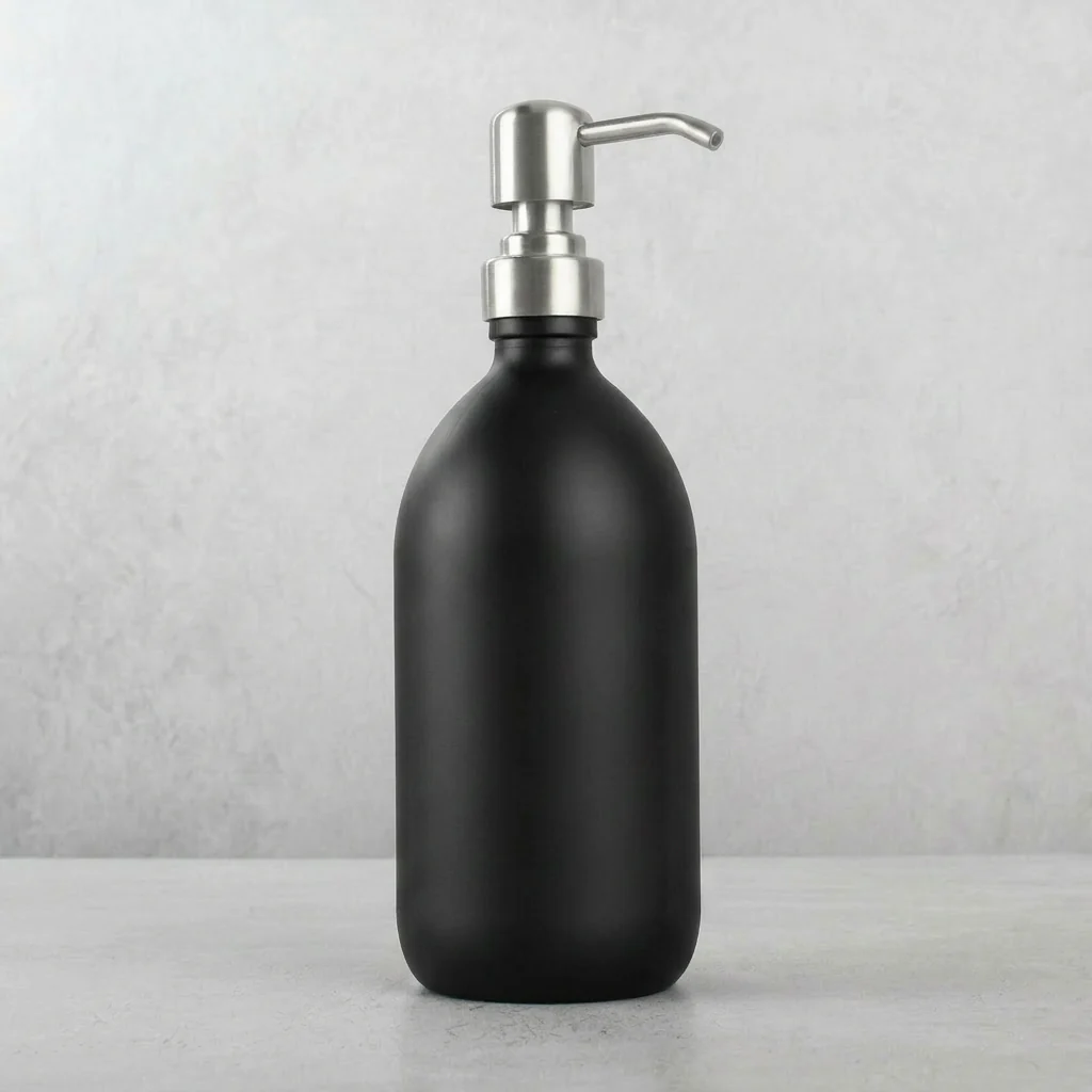 Matte Black Glass Dispenser - Image 8